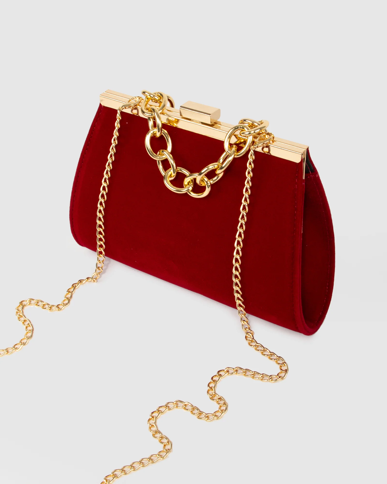 Red Crystal Top Handle Bag - Image 5