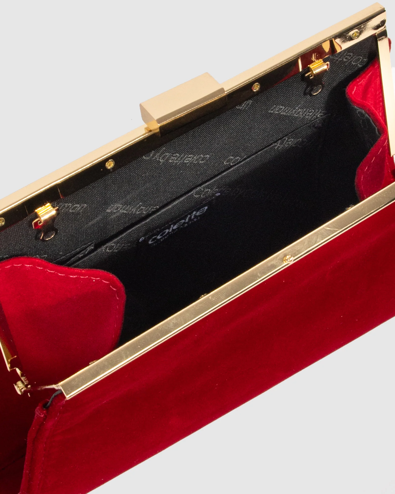 Red Crystal Top Handle Bag - Image 6