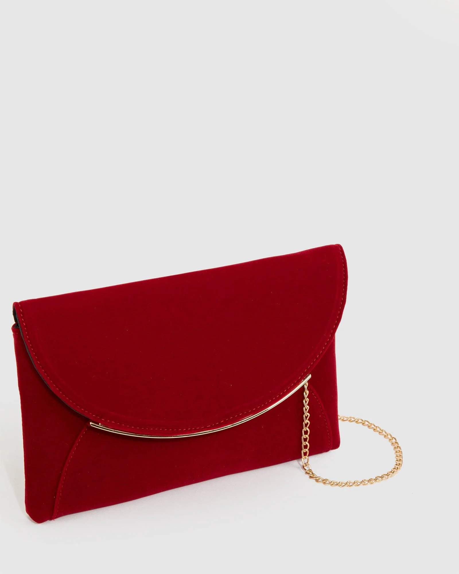 Red Dalila Envelope Clutch Bag - Image 4