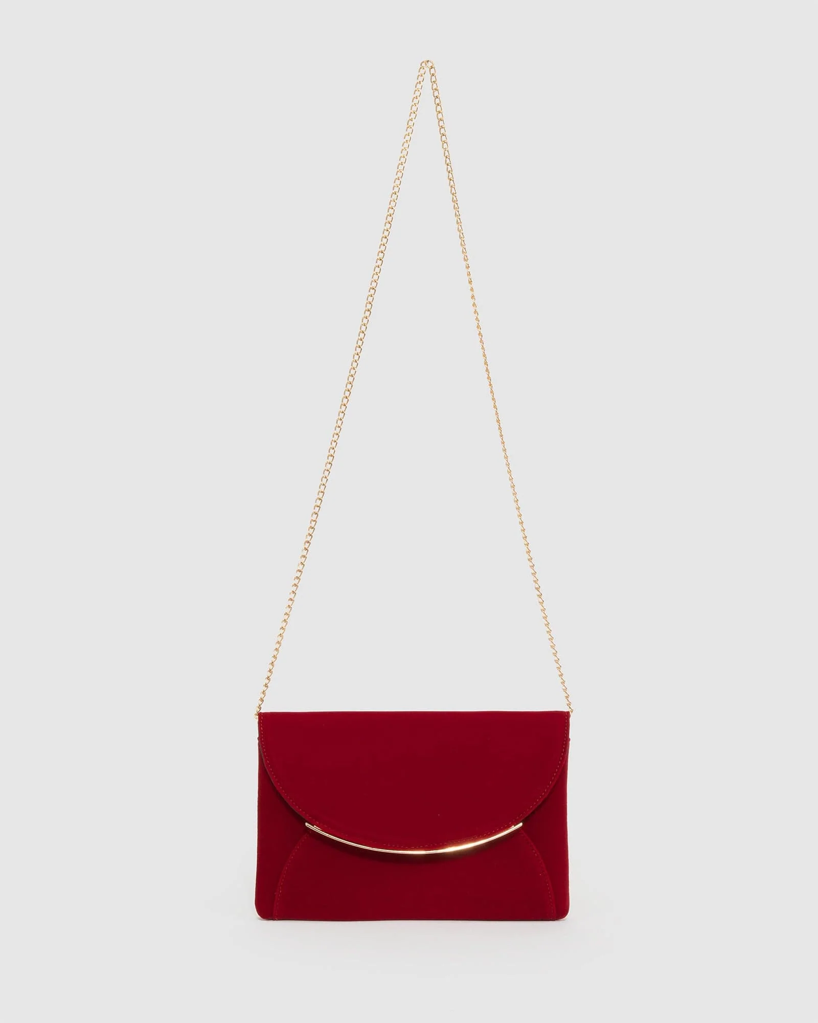 Red Dalila Envelope Clutch Bag - Image 5