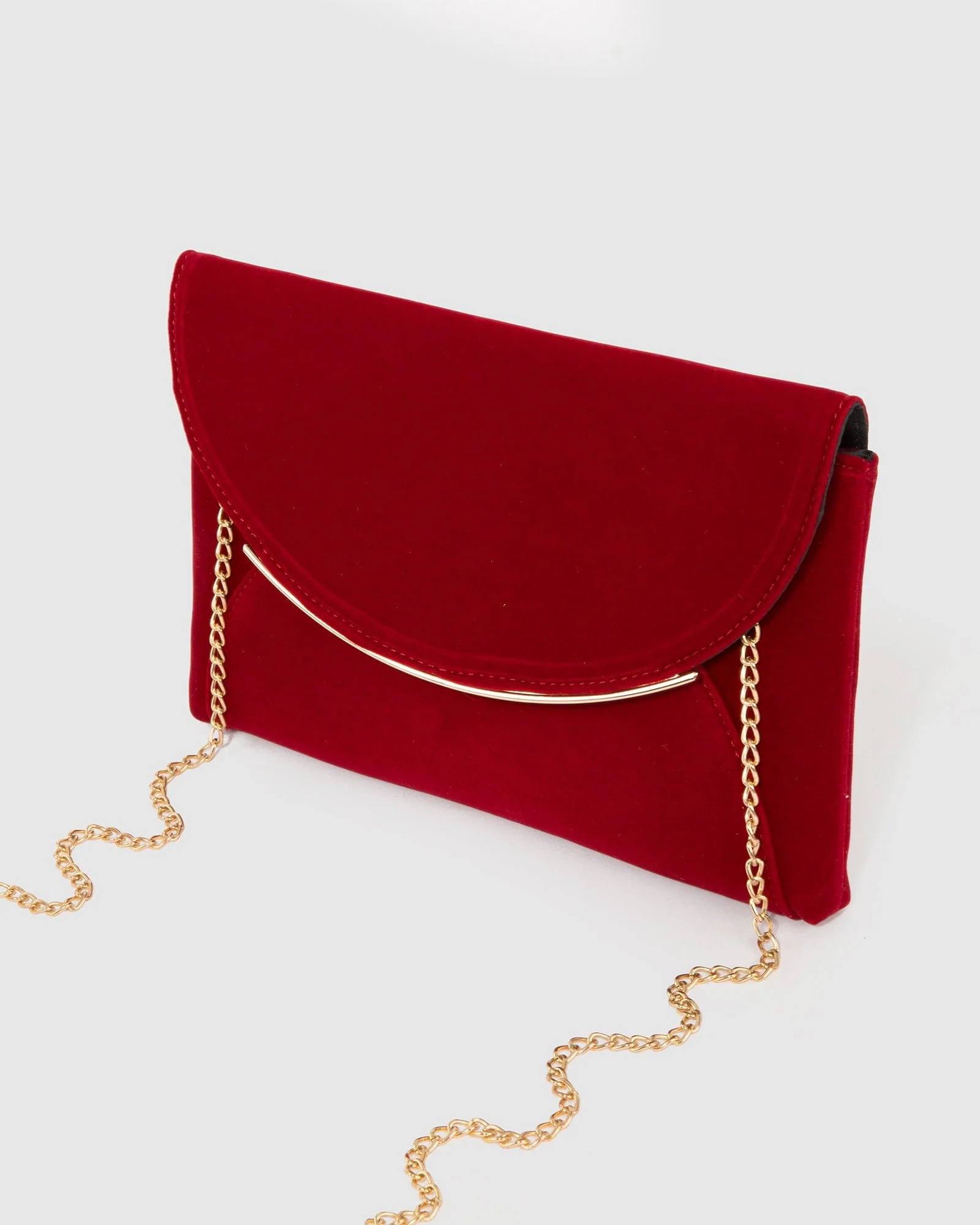 Red Dalila Envelope Clutch Bag - Image 6