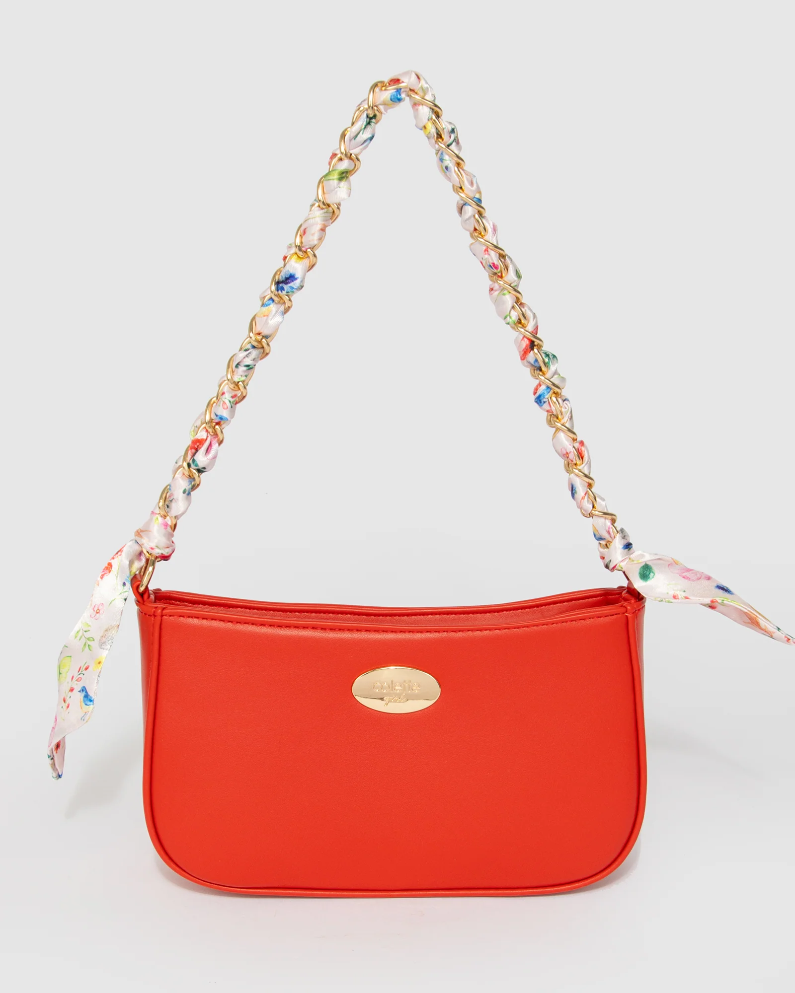 Red Frankie Scarf Junior Shoulder Bag