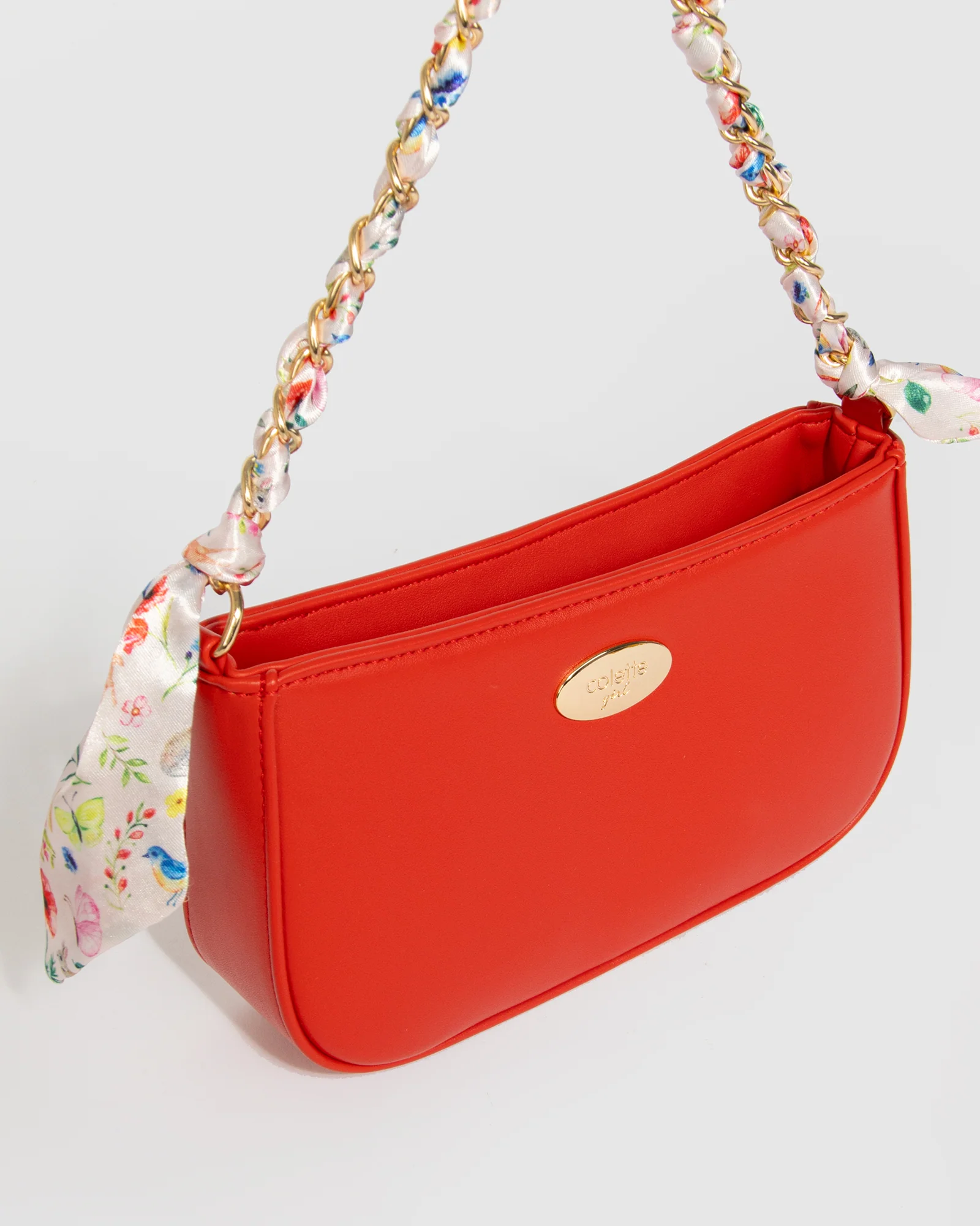 Red Frankie Scarf Junior Shoulder Bag - Image 2