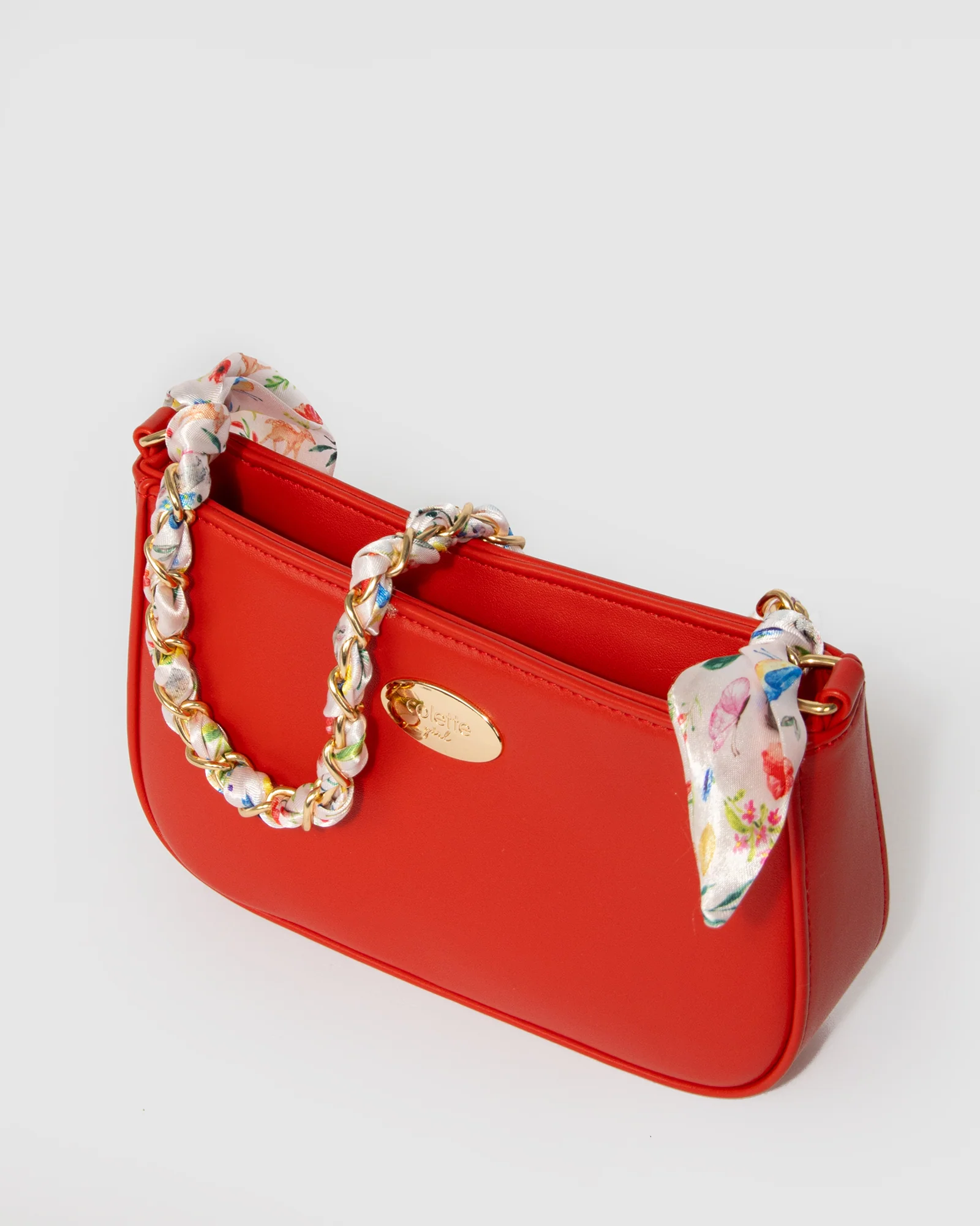 Red Frankie Scarf Junior Shoulder Bag - Image 4