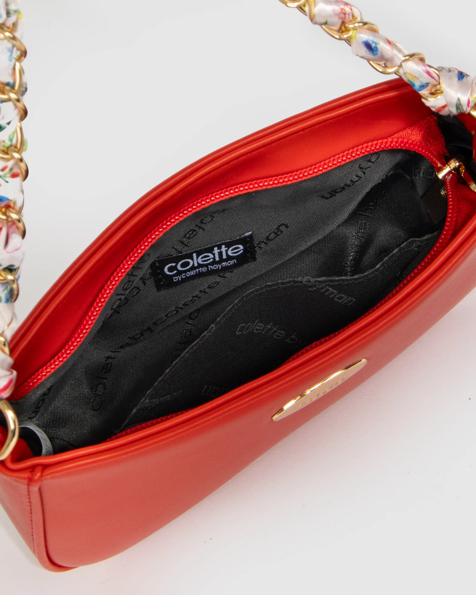Red Frankie Scarf Junior Shoulder Bag - Image 5