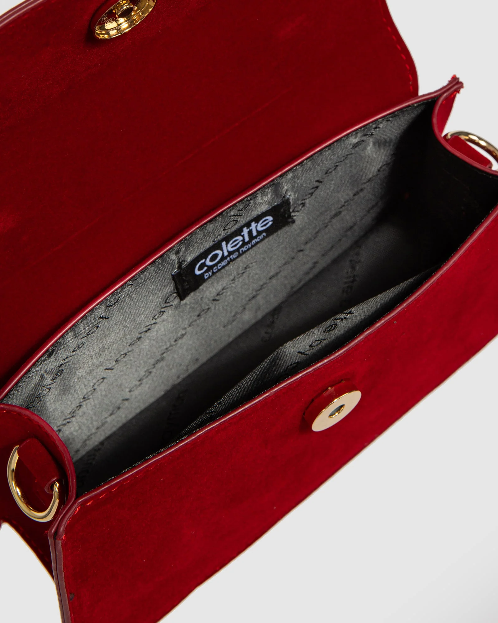 Red Luna Flap Top Handle Bag - Image 6