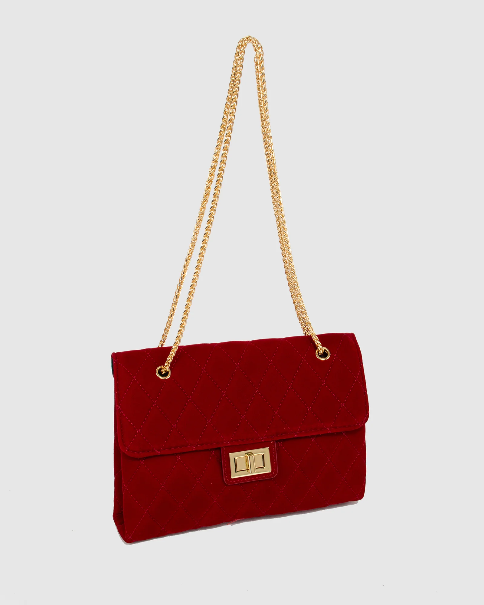 Red Zion Quilt Crossbody Bag - Image 5