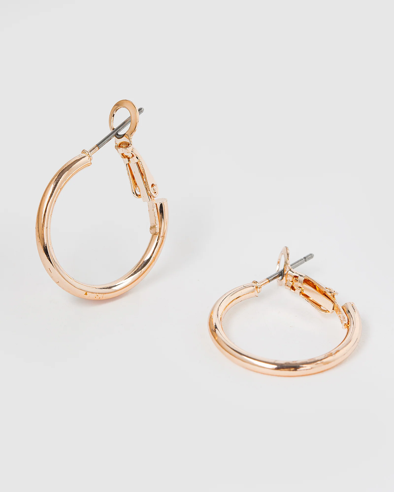 Rose Gold Fine Hoop Earrings