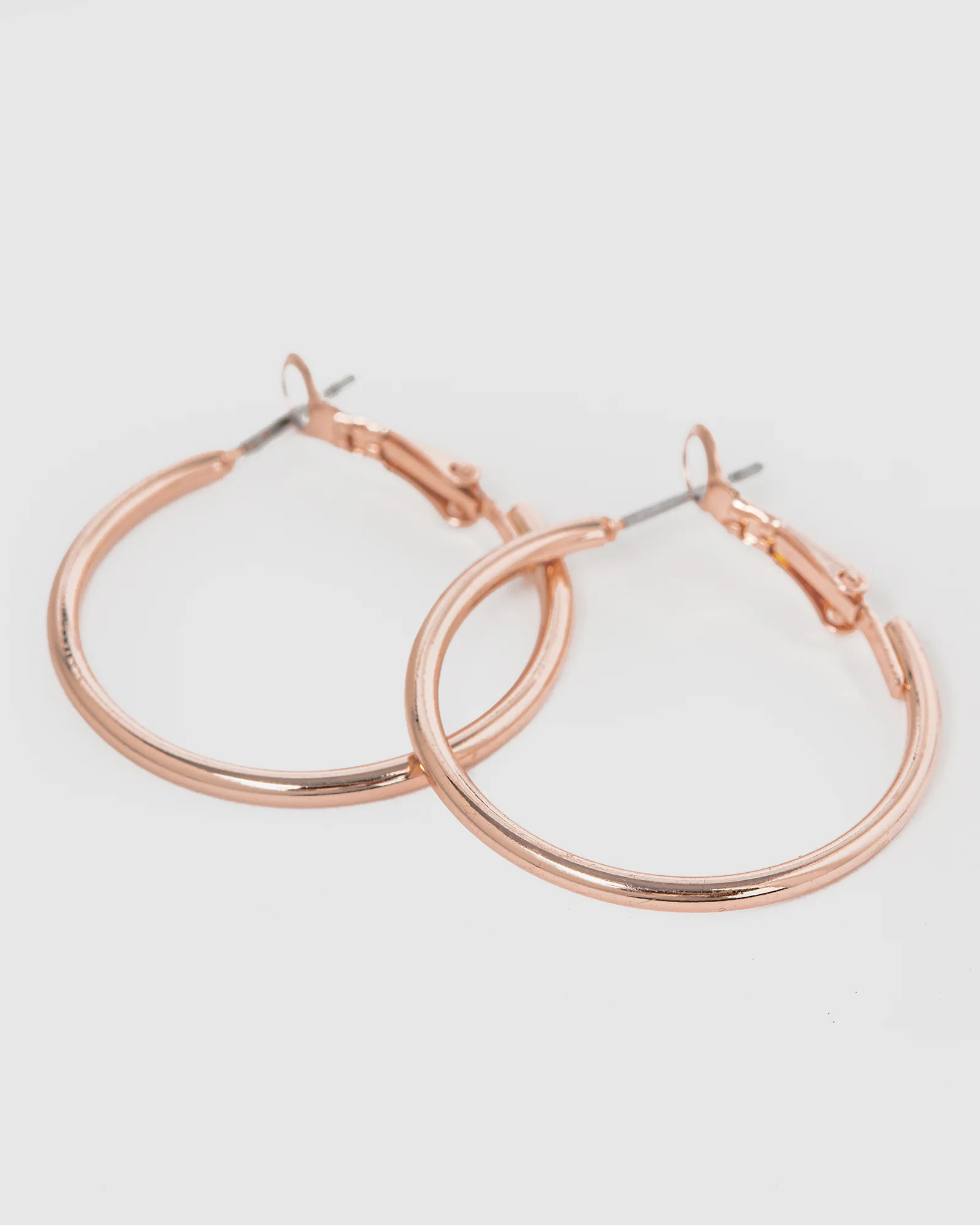 Rose Gold  Fine Hoop Earrings - Image 3