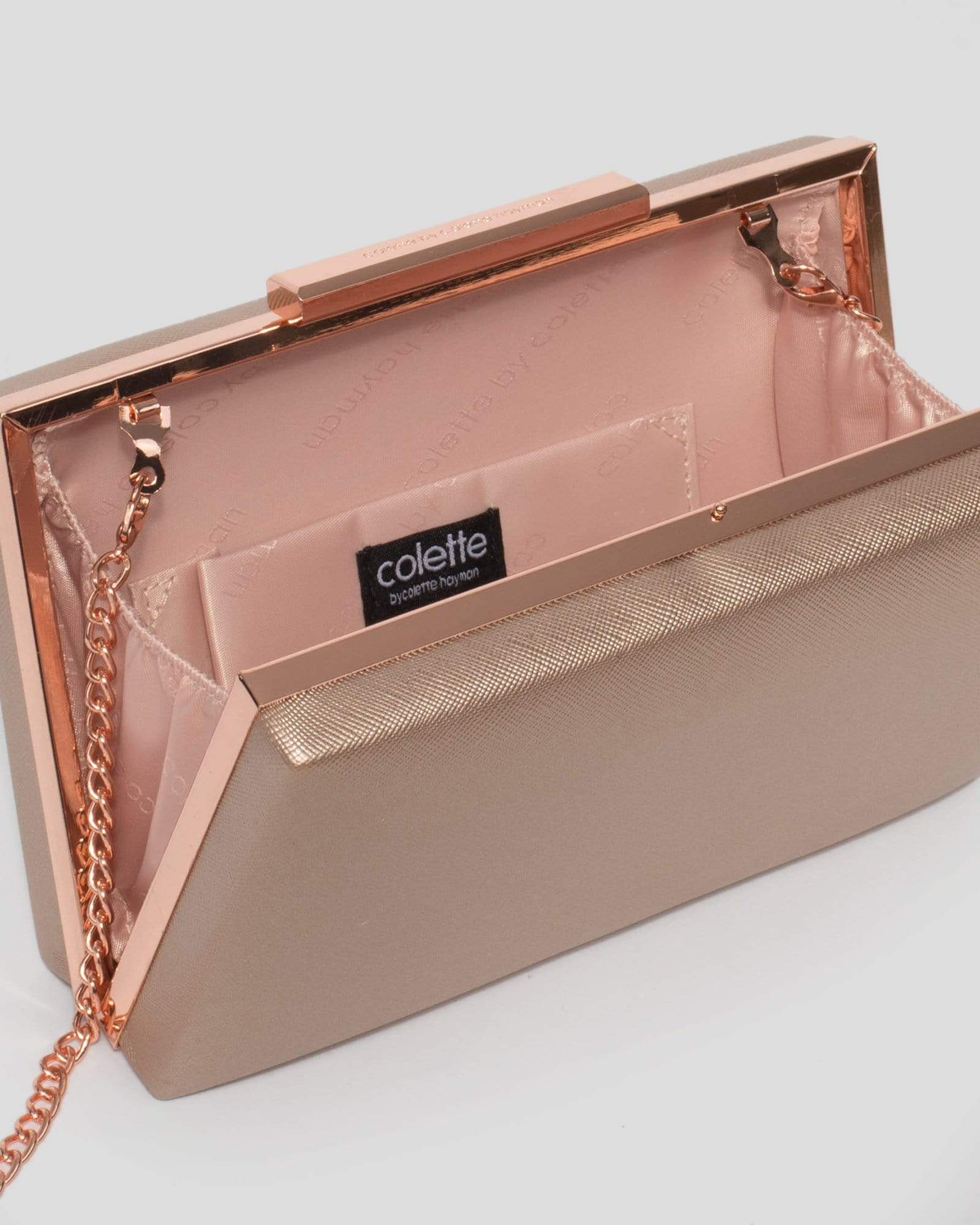 Rose Gold Jaimi Clutch Bag - Image 5