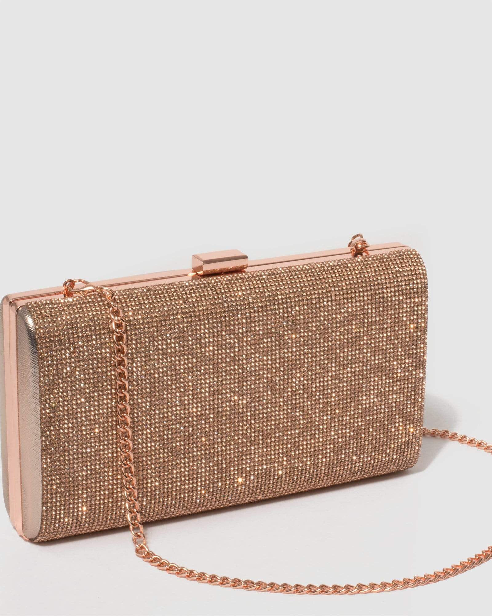 Rose Gold Margot Hardware Clutch Bag - Image 3