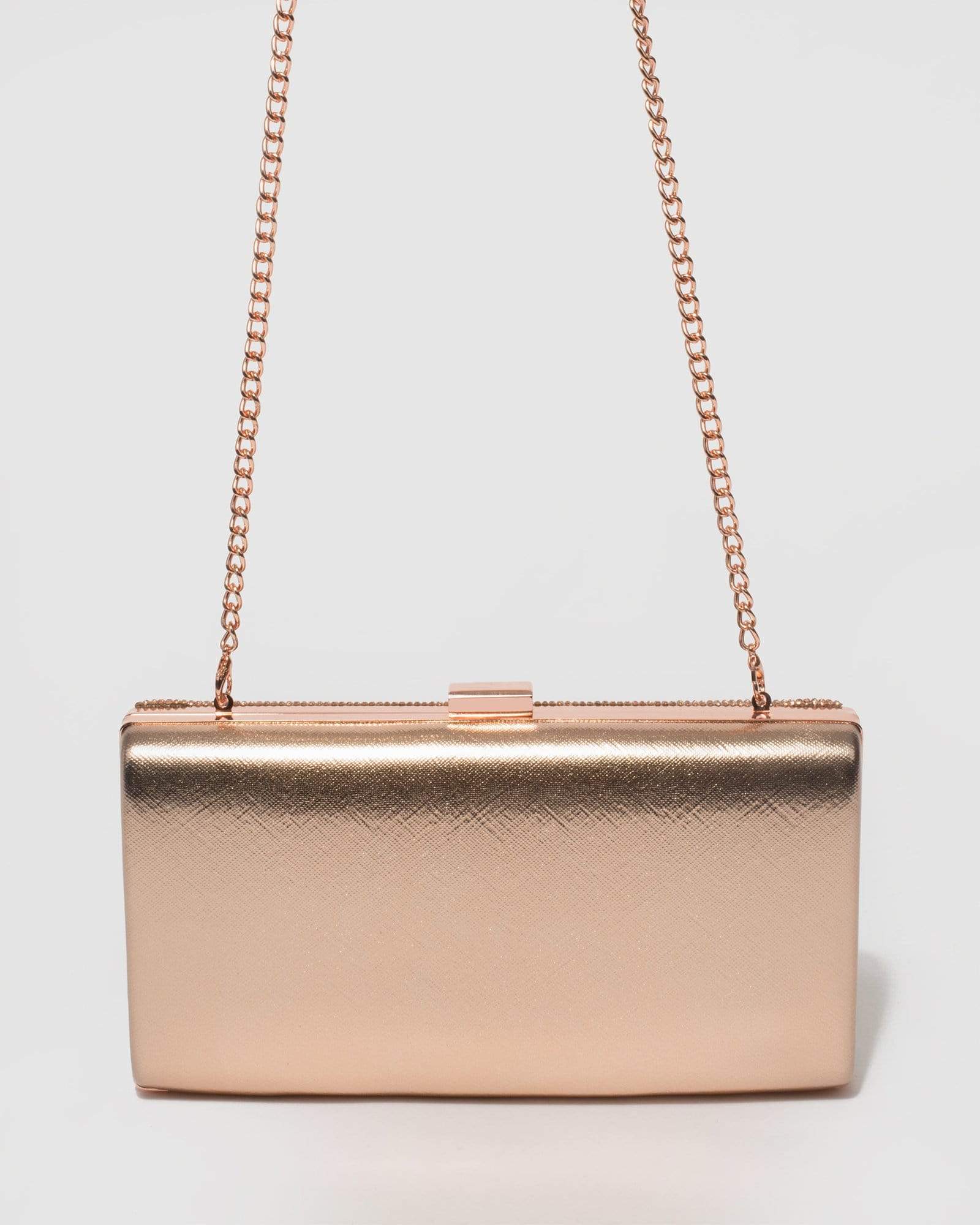 Rose Gold Margot Hardware Clutch Bag - Image 4
