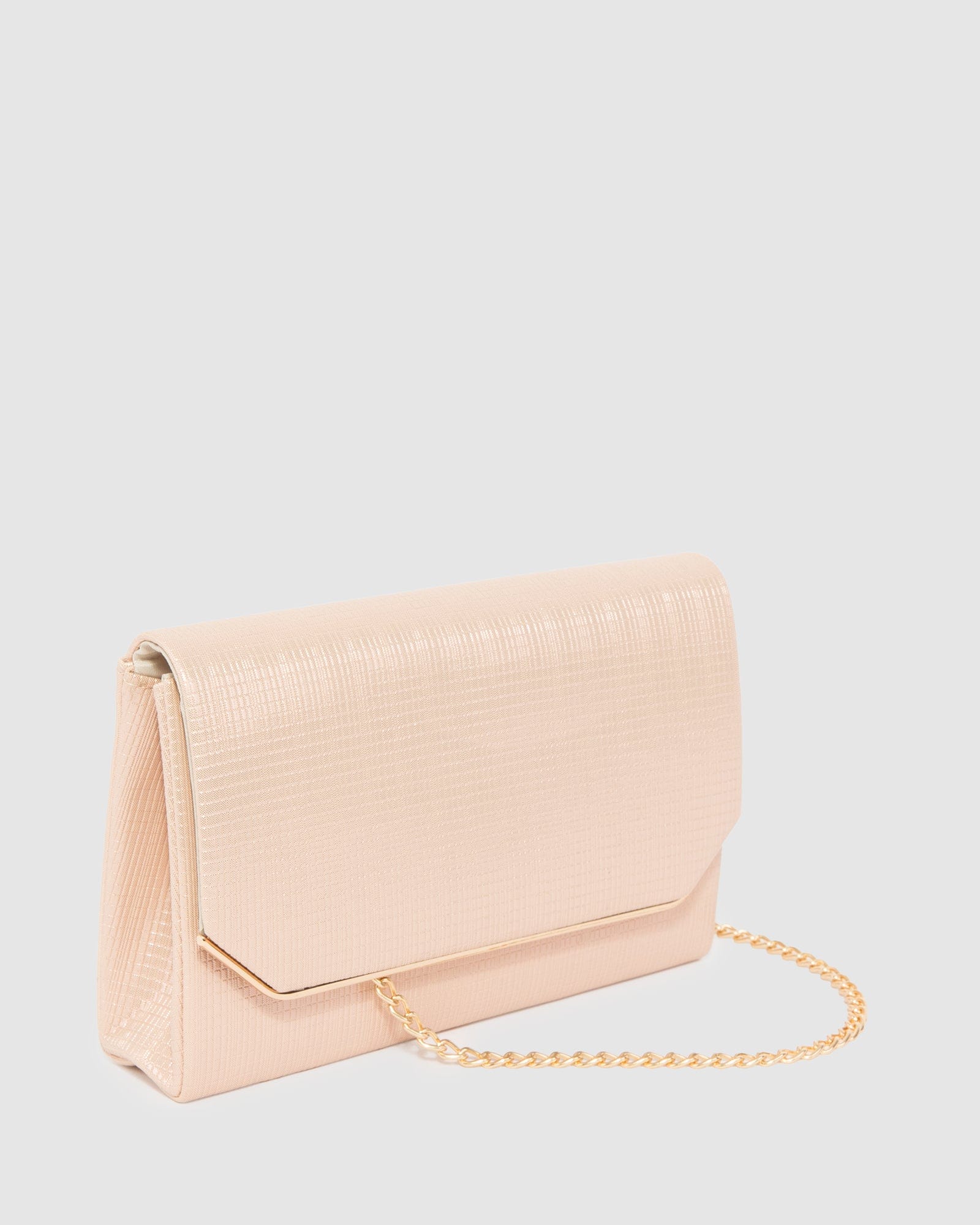 Rose Gold Penny Flap Clutch Bag - Image 4