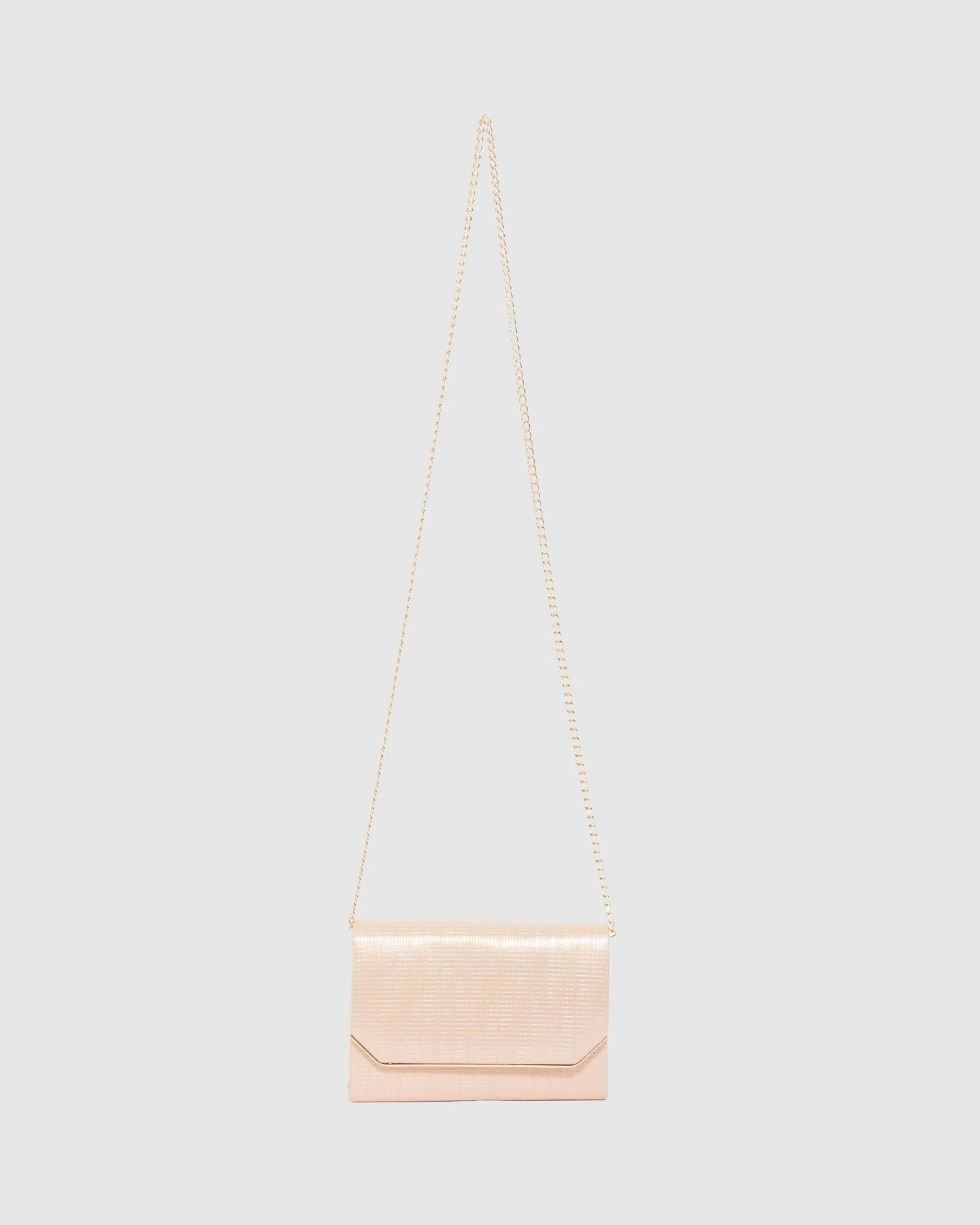 Rose Gold Penny Flap Clutch Bag - Image 5