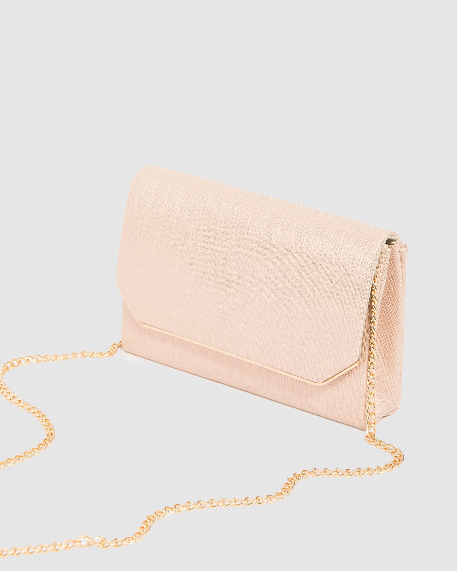Rose Gold Penny Flap Clutch Bag - Image 6