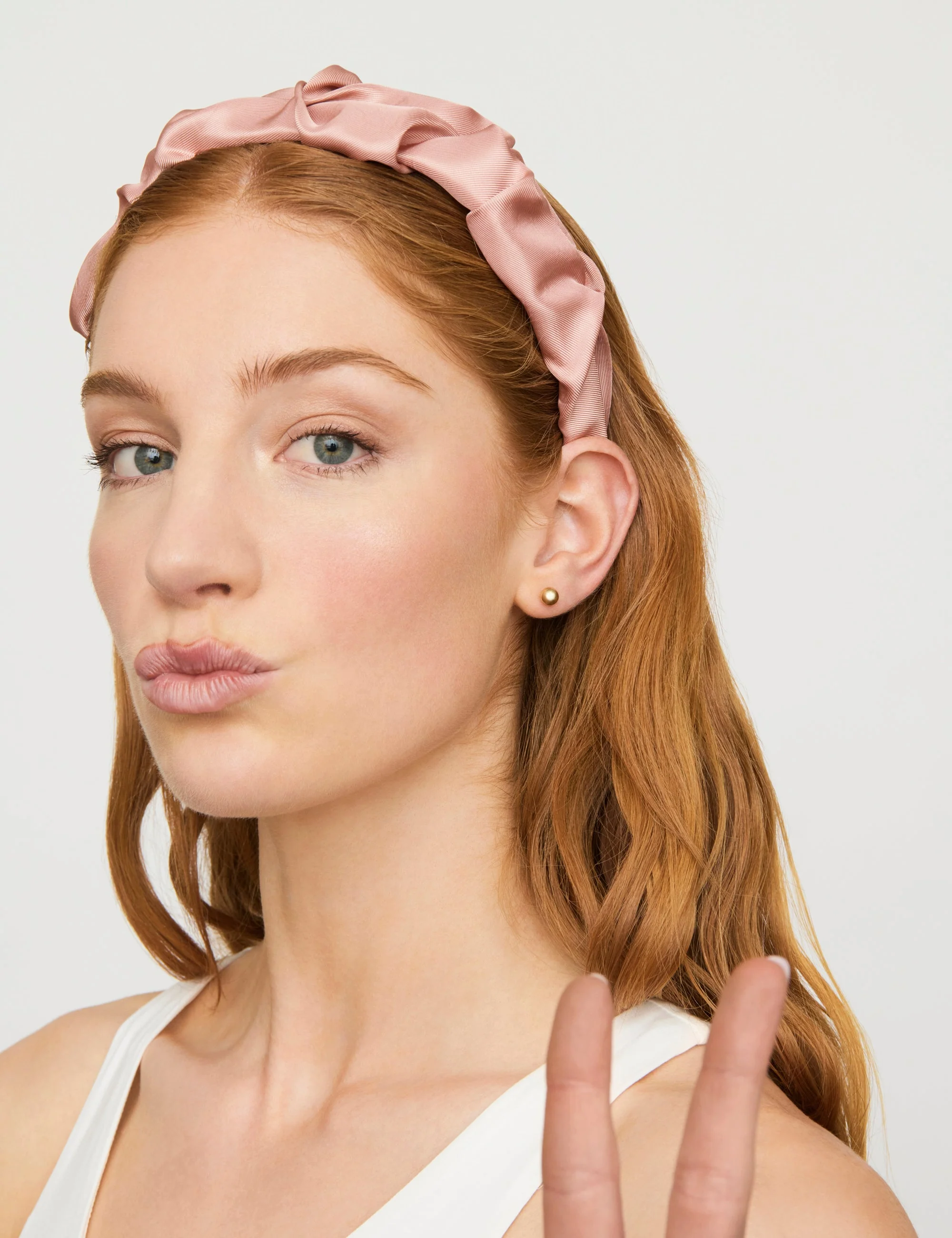 RUFFLE SATIN HEADBAND - Image 5