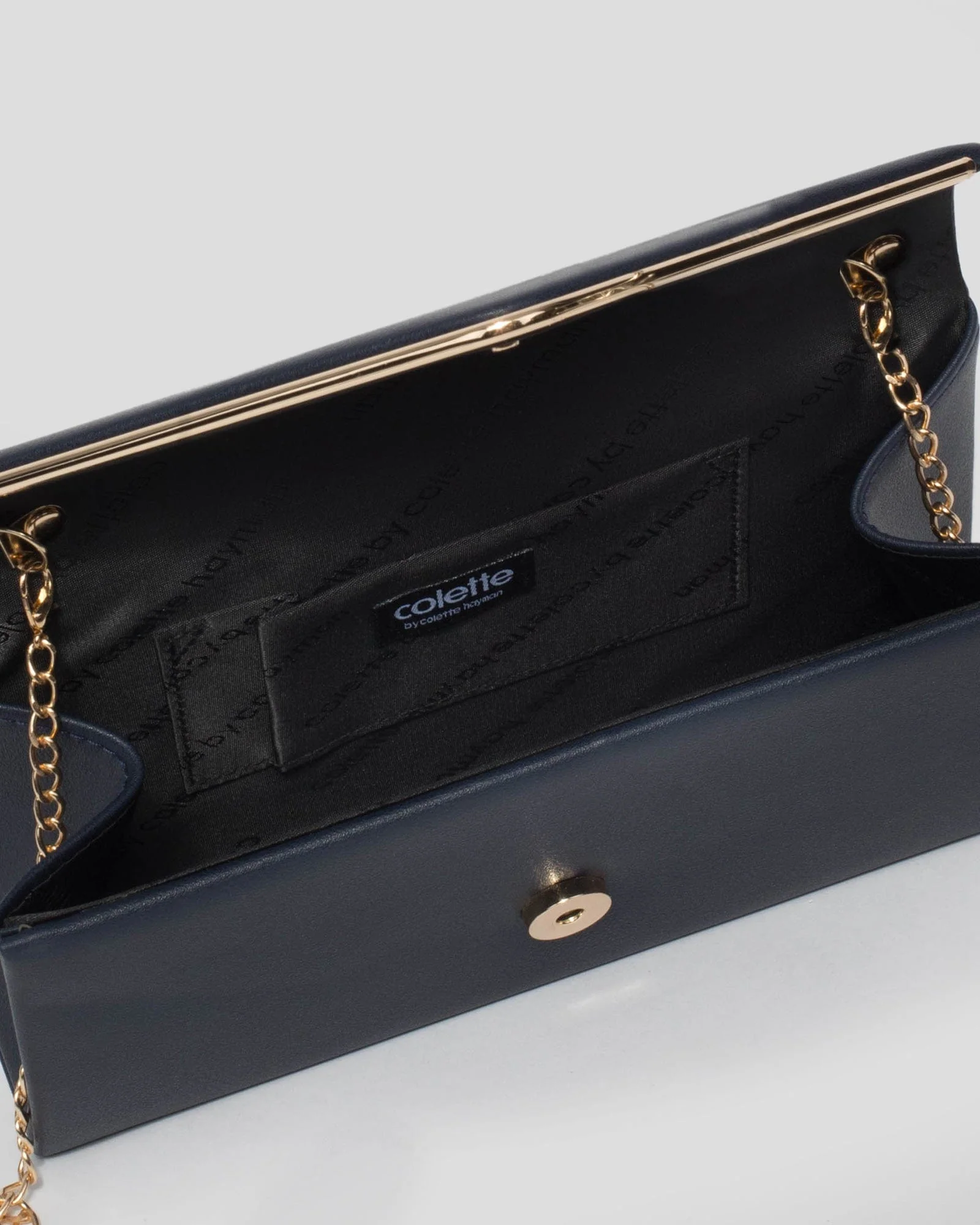 Navy Blue Sammie Clutch Bag - Image 5