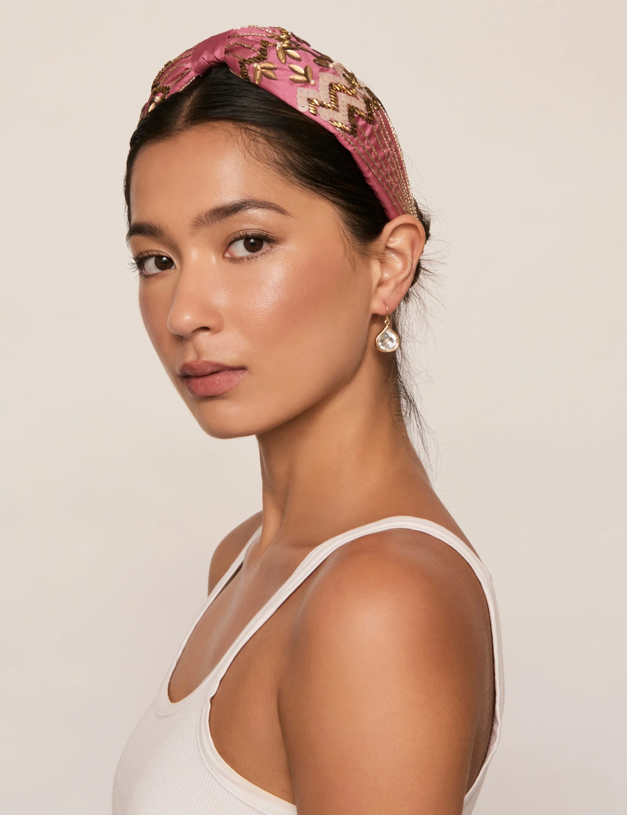 SEQUIN EMBELLISHED SOFT FORM HEADBAND - Image 2