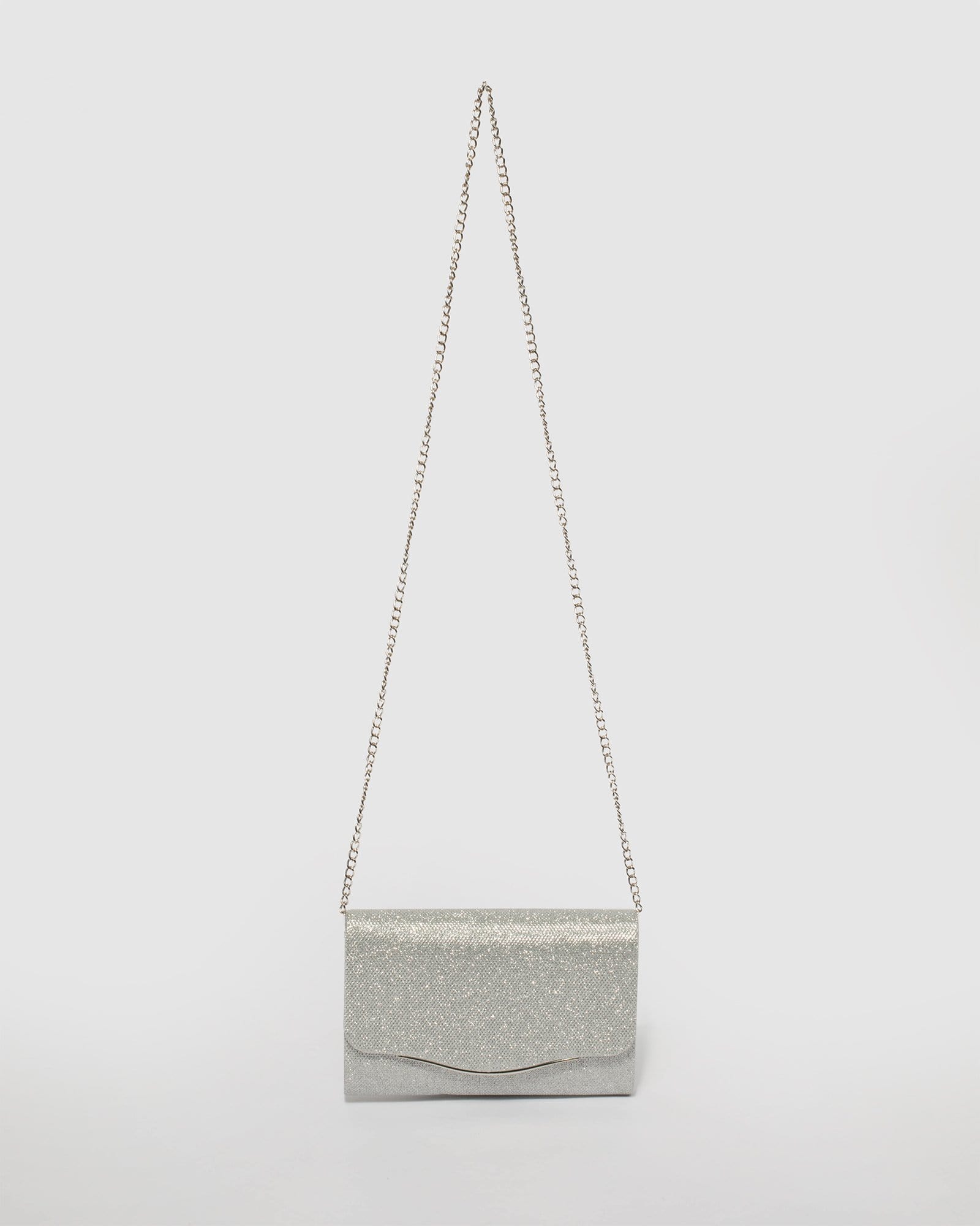 Silver Adele Evening Clutch Bag - Image 5