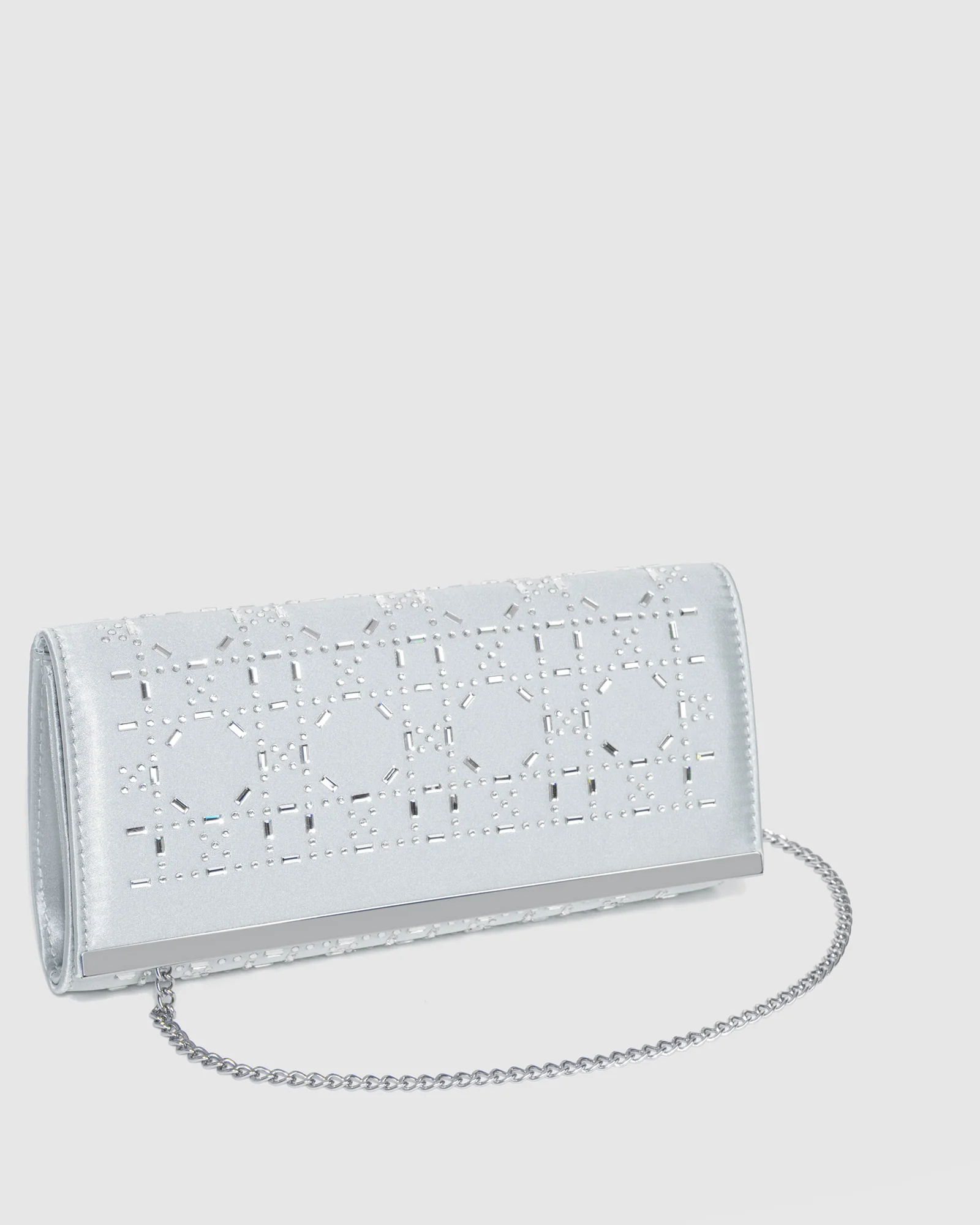 Silver Alyce Clutch Bag - Image 3