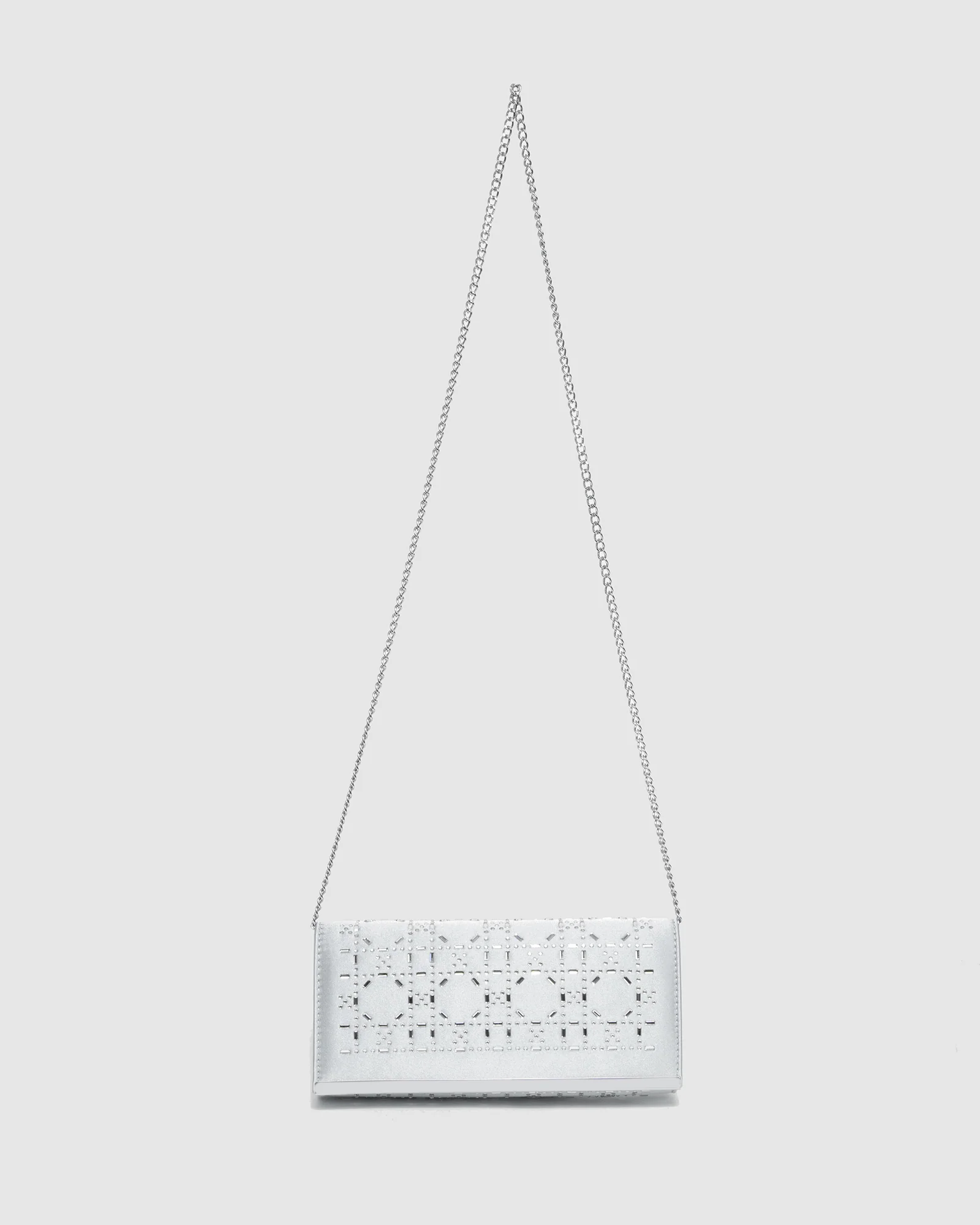 Silver Alyce Clutch Bag - Image 4