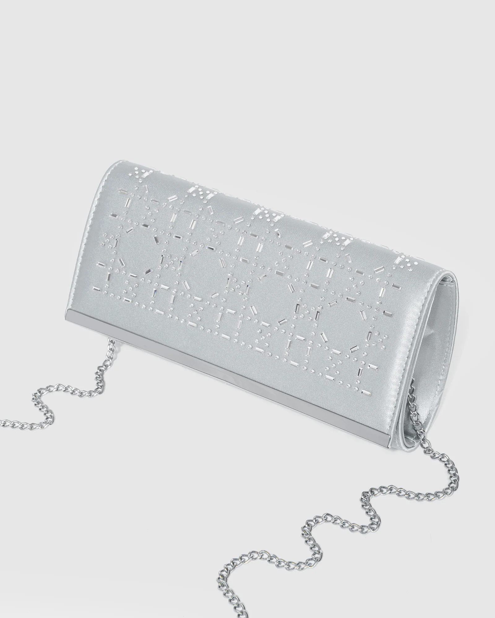 Silver Alyce Clutch Bag - Image 5