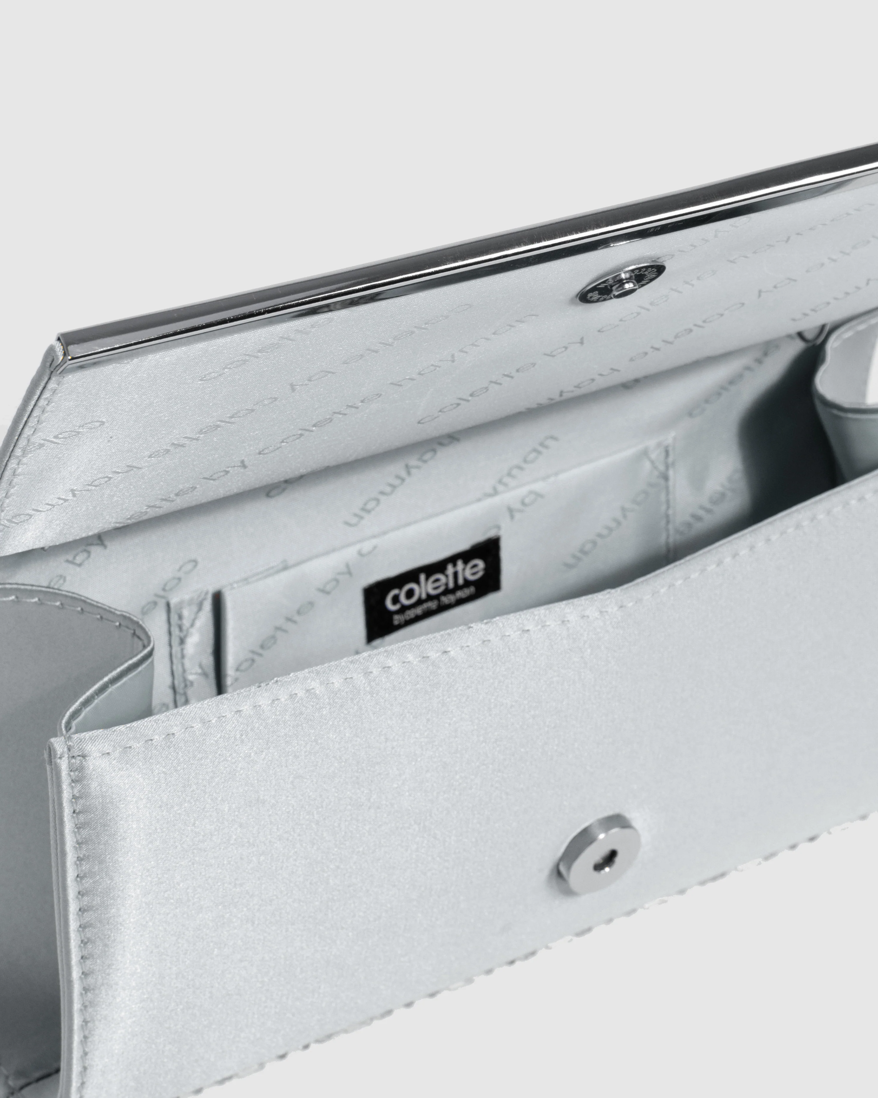 Silver Alyce Clutch Bag - Image 6