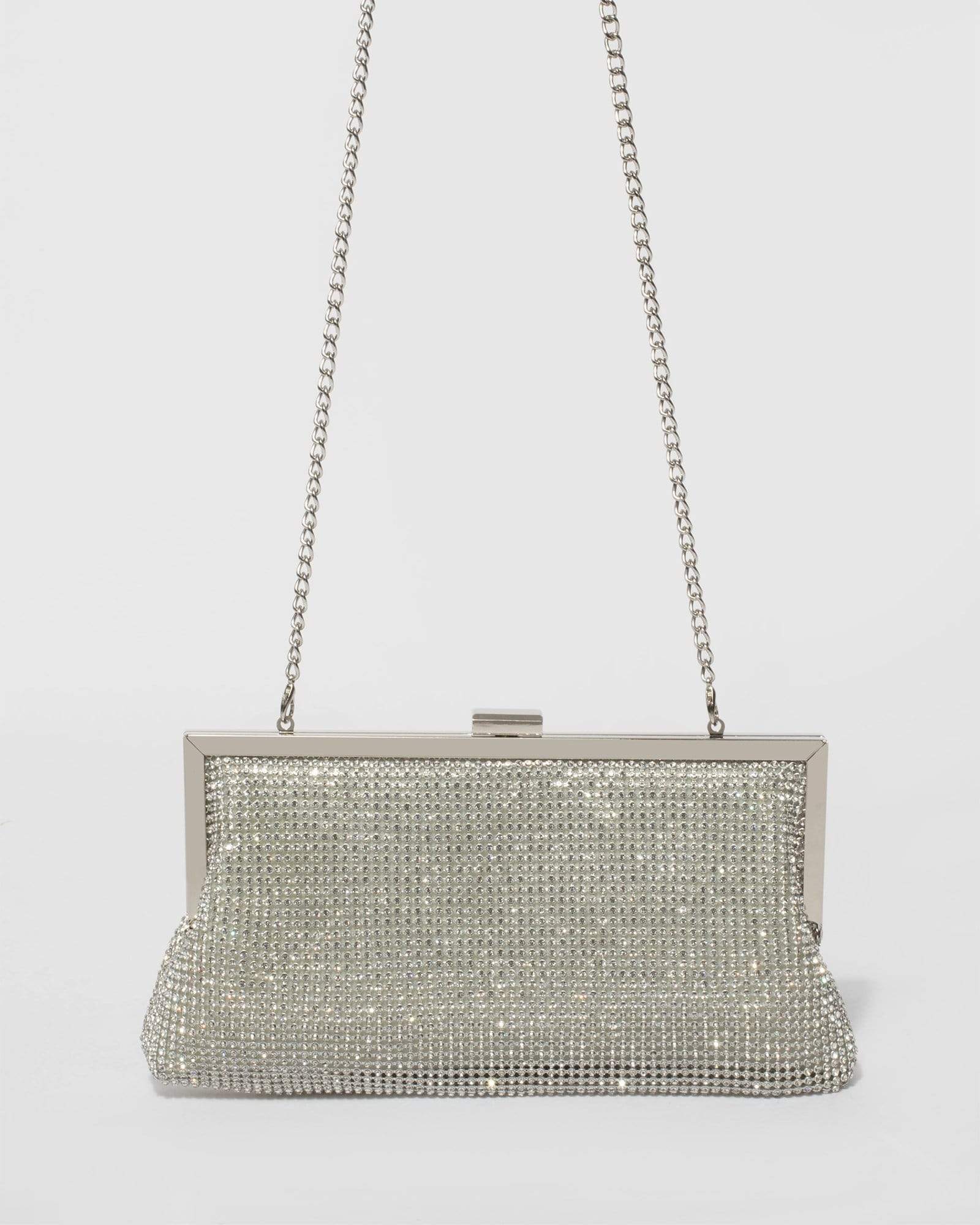 Silver Arya Clutch Bag - Image 6