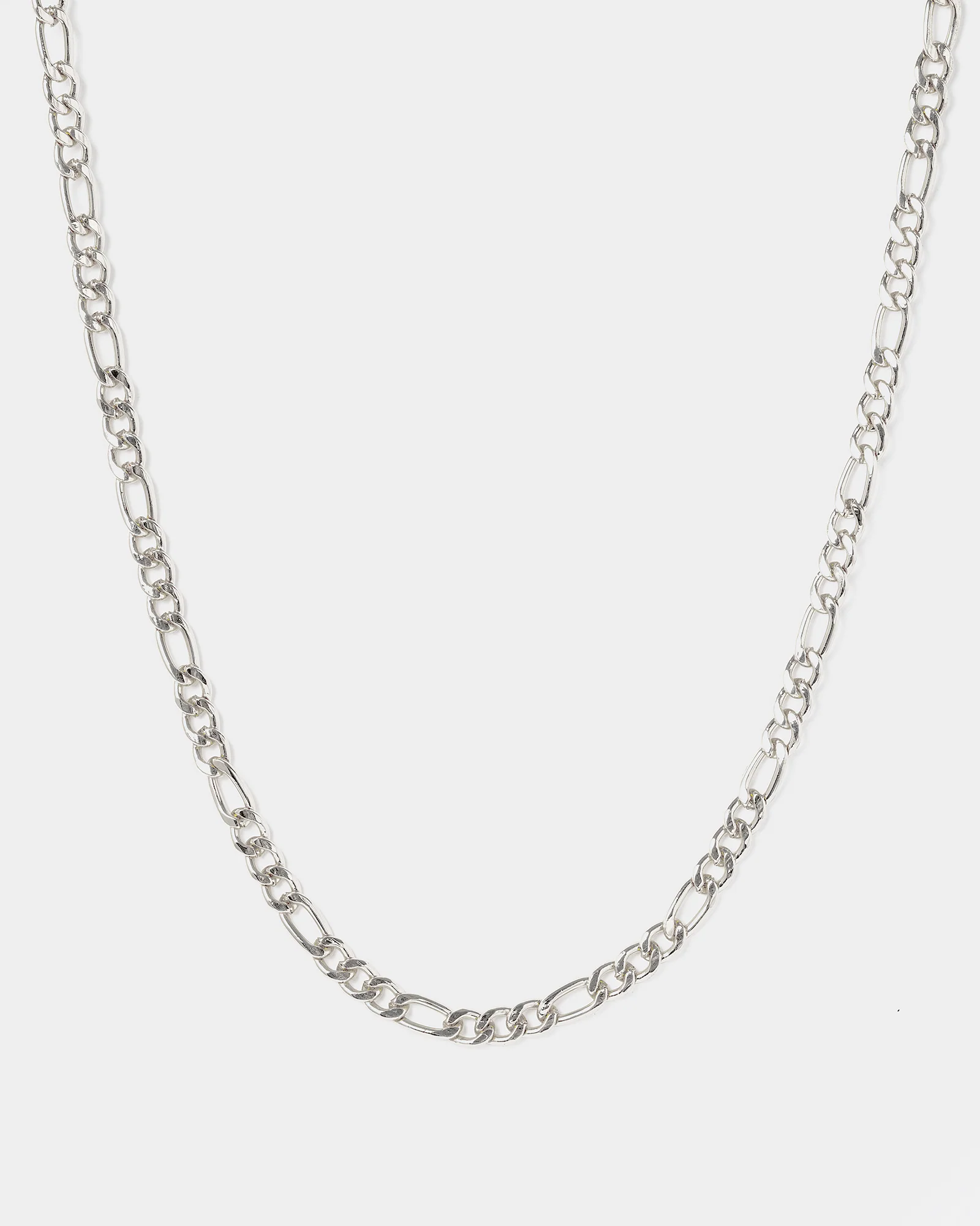 Silver Figaro Chain Necklace