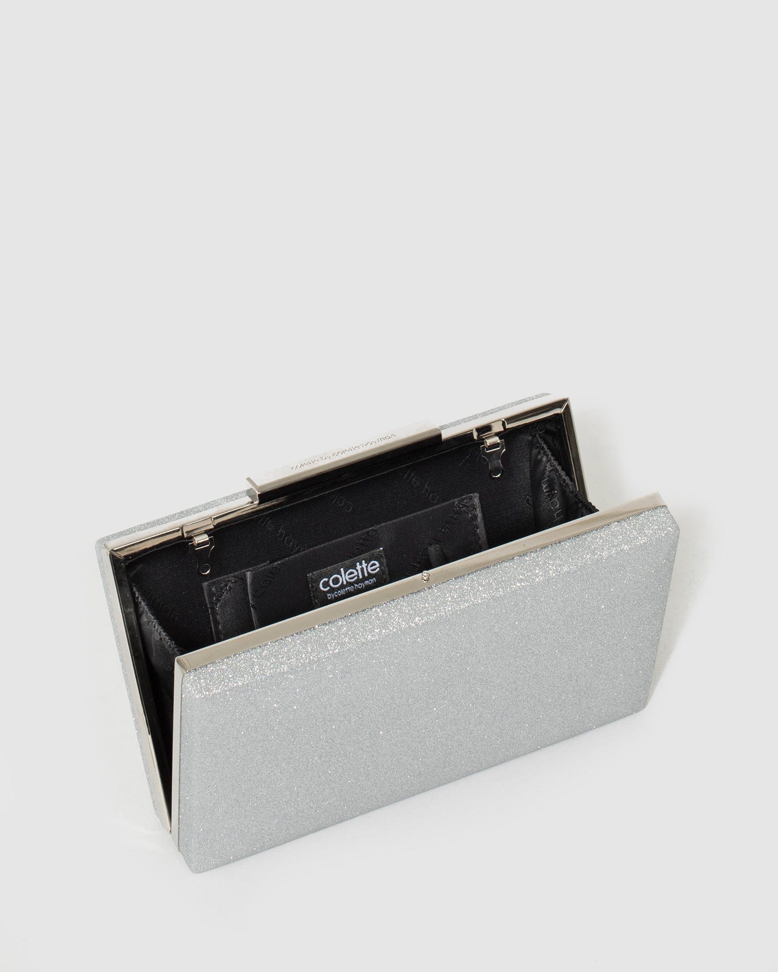 Silver Jaimi Clutch Bag - Image 8