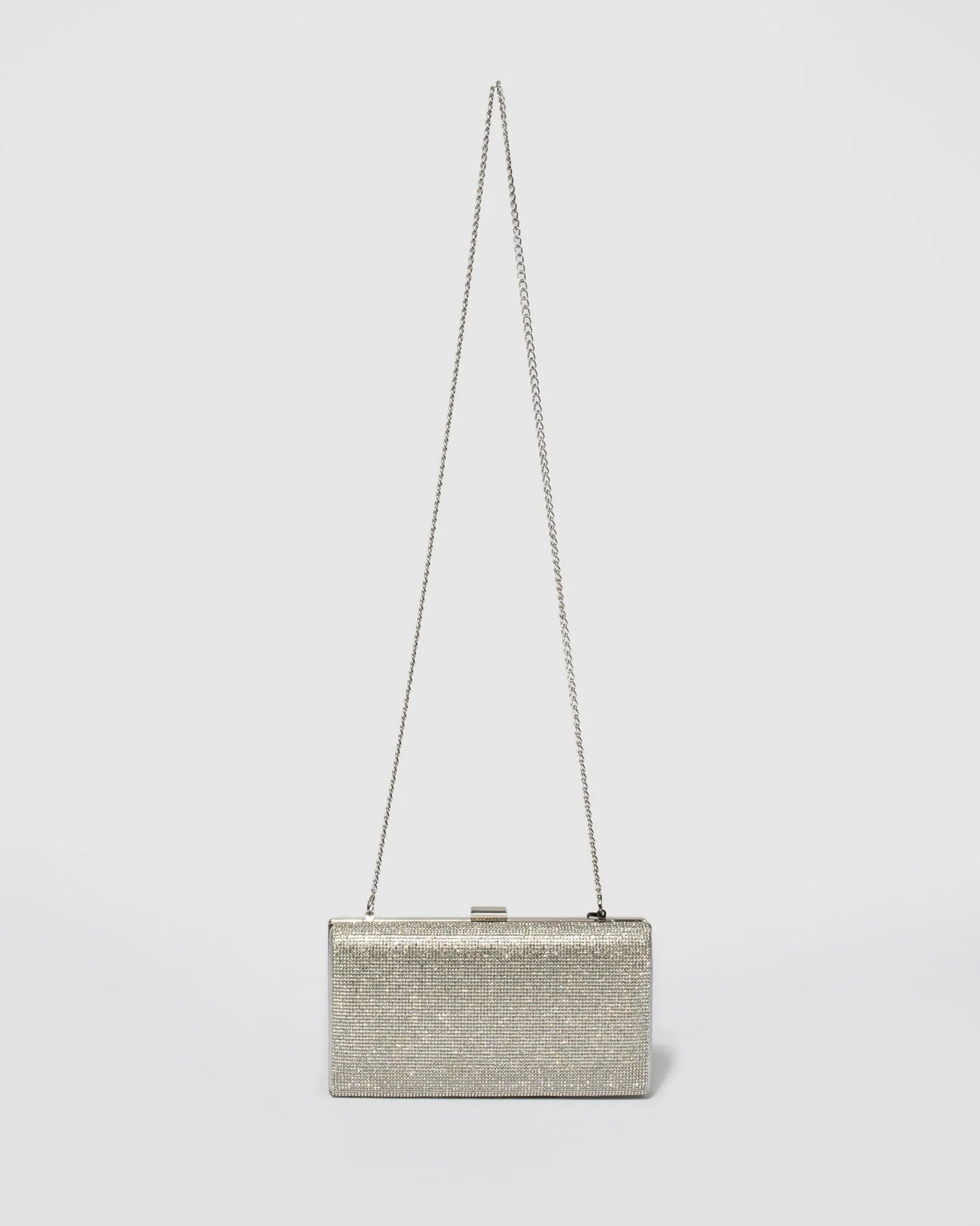 Silver Margot Hardcase Clutch Bag - Image 5