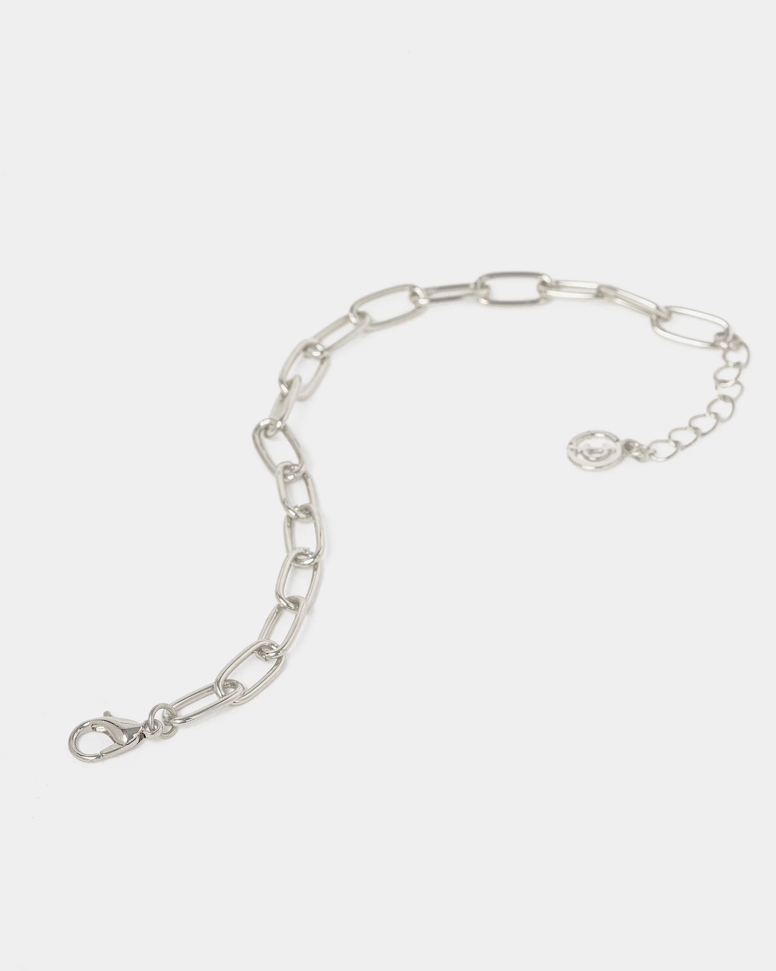 Silver Paperclip Chain Bracelet