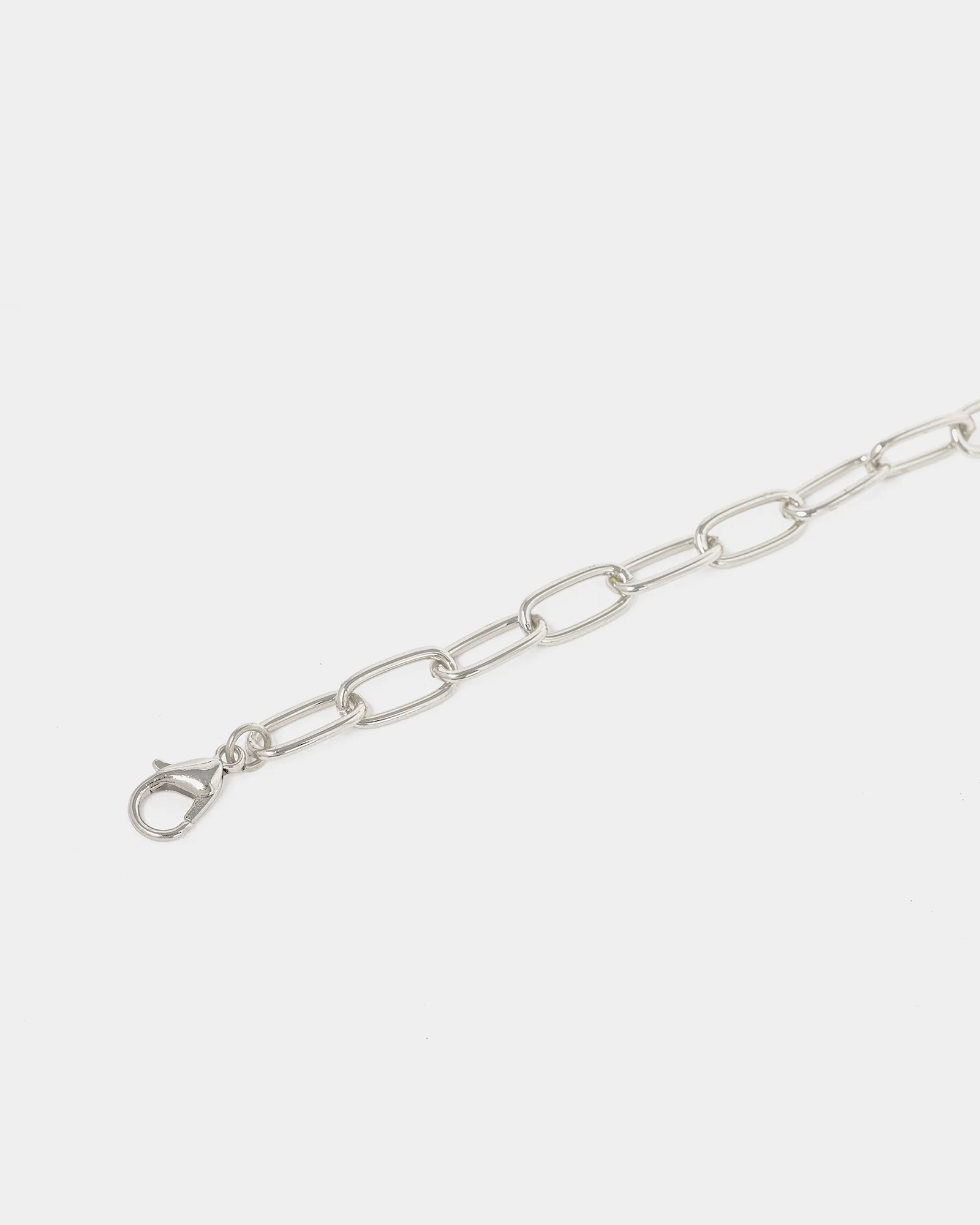 Silver Paperclip Chain Bracelet - Image 2