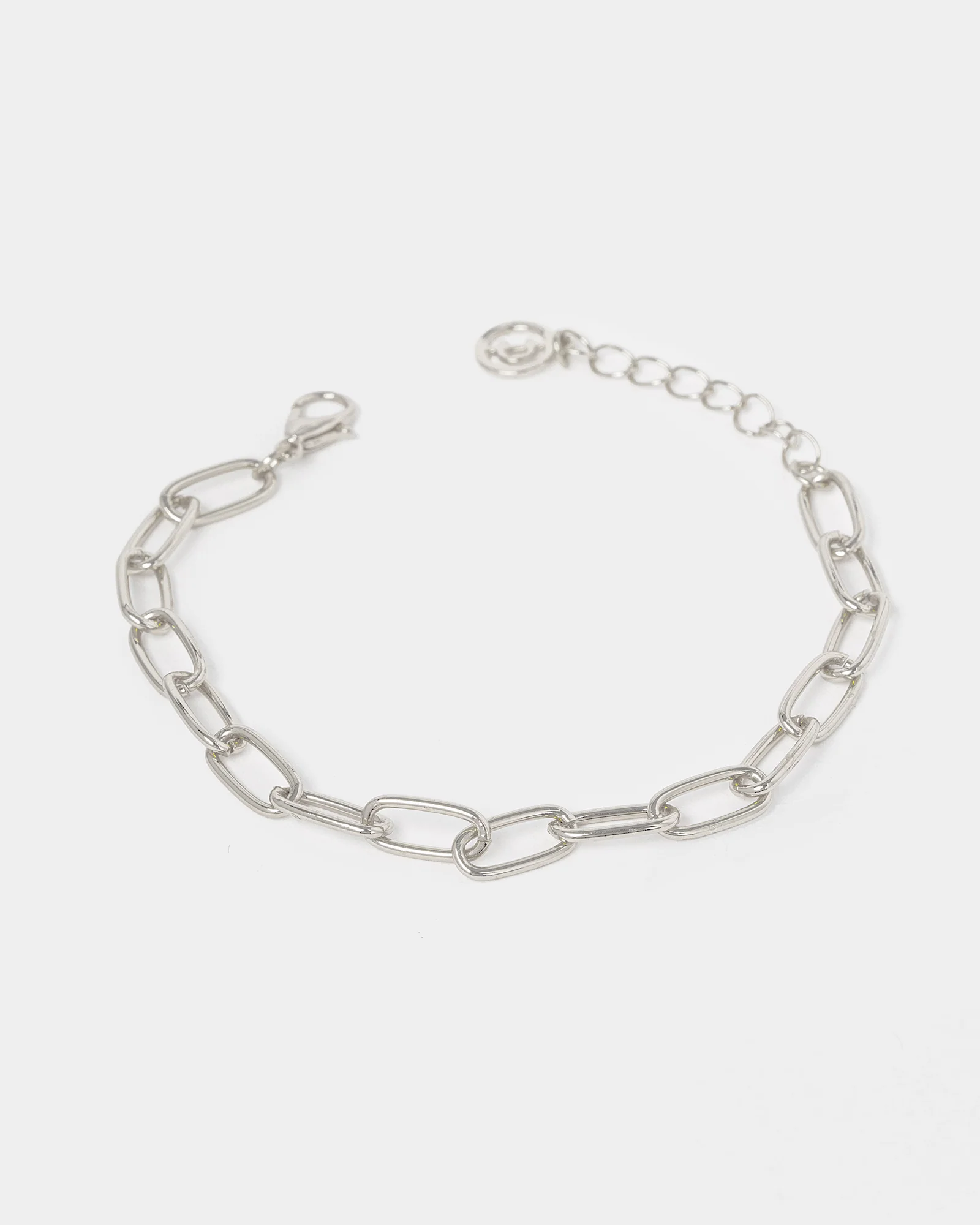 Silver Paperclip Chain Bracelet - Image 3
