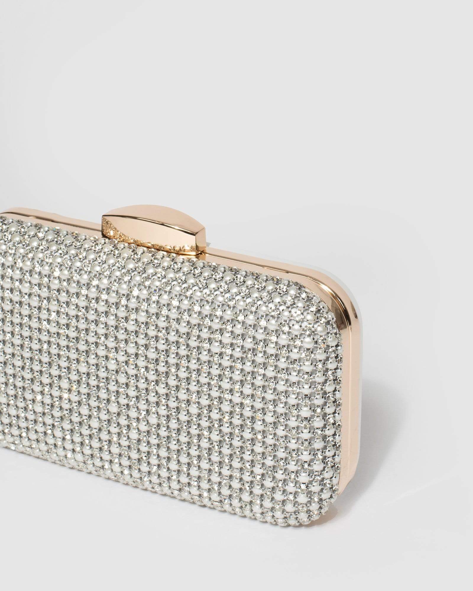 Silver Penelope Hardcase Clutch Bag - Image 7