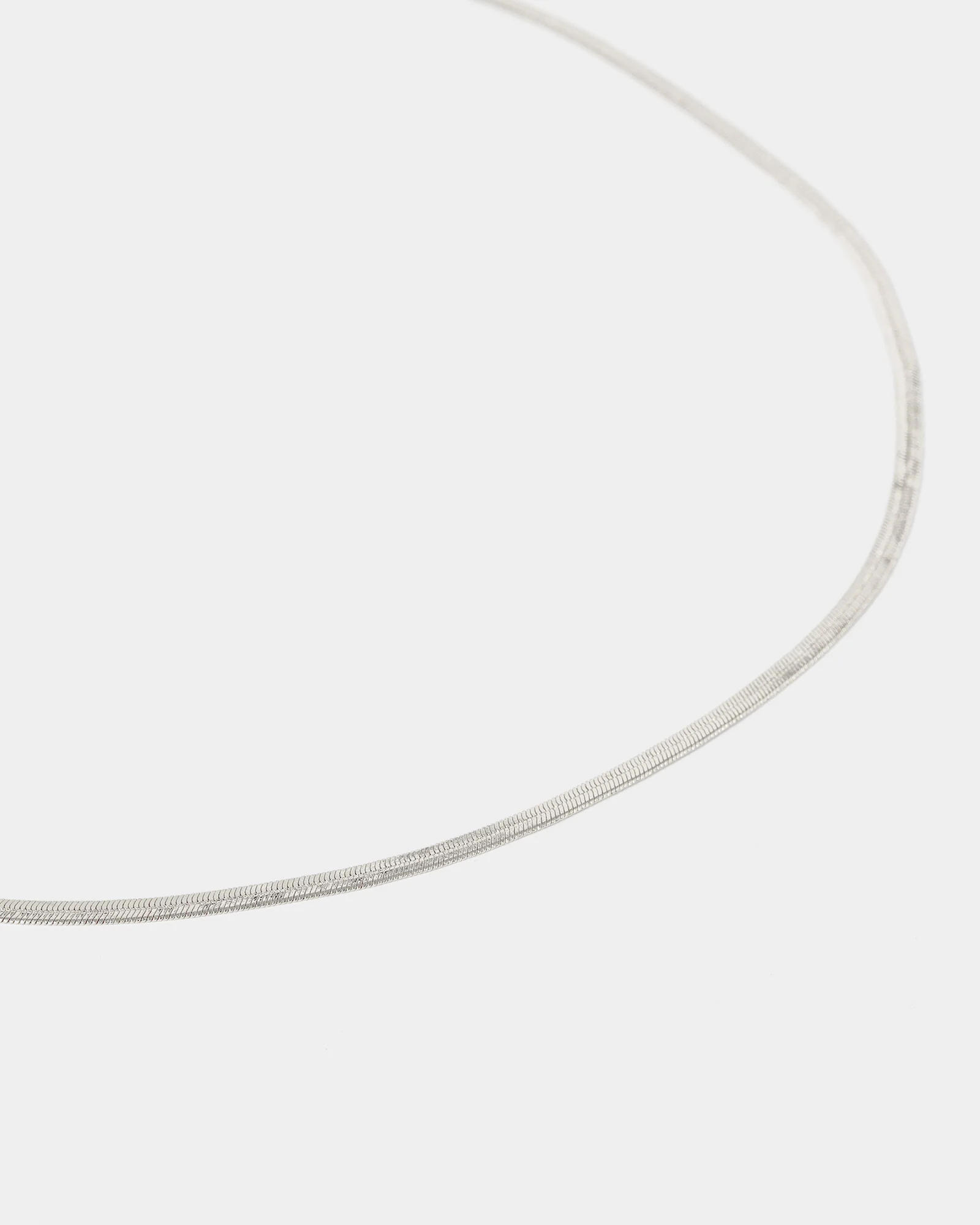 Silver Snake Chain Necklace - Image 3