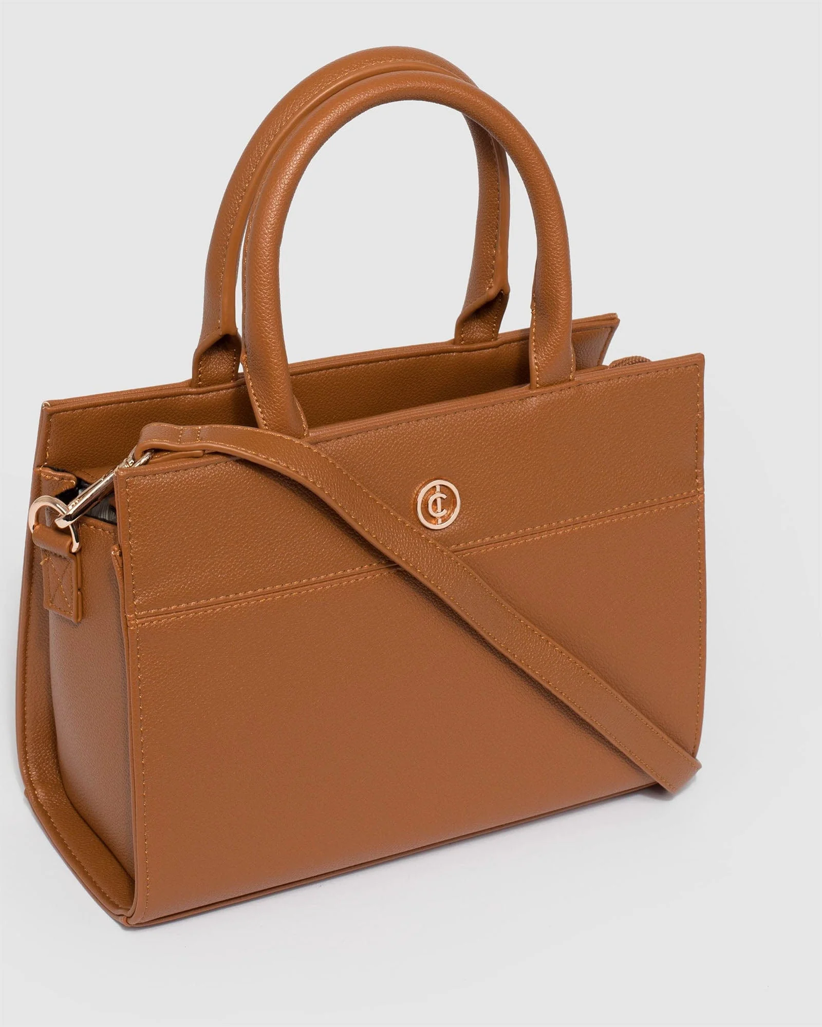 Tan Stef Mini Tote Bag - Image 3