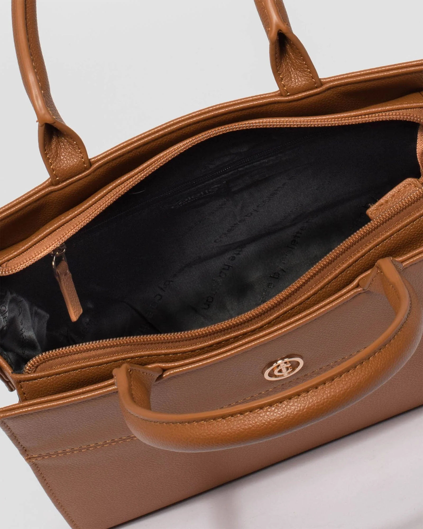Tan Stef Mini Tote Bag - Image 5