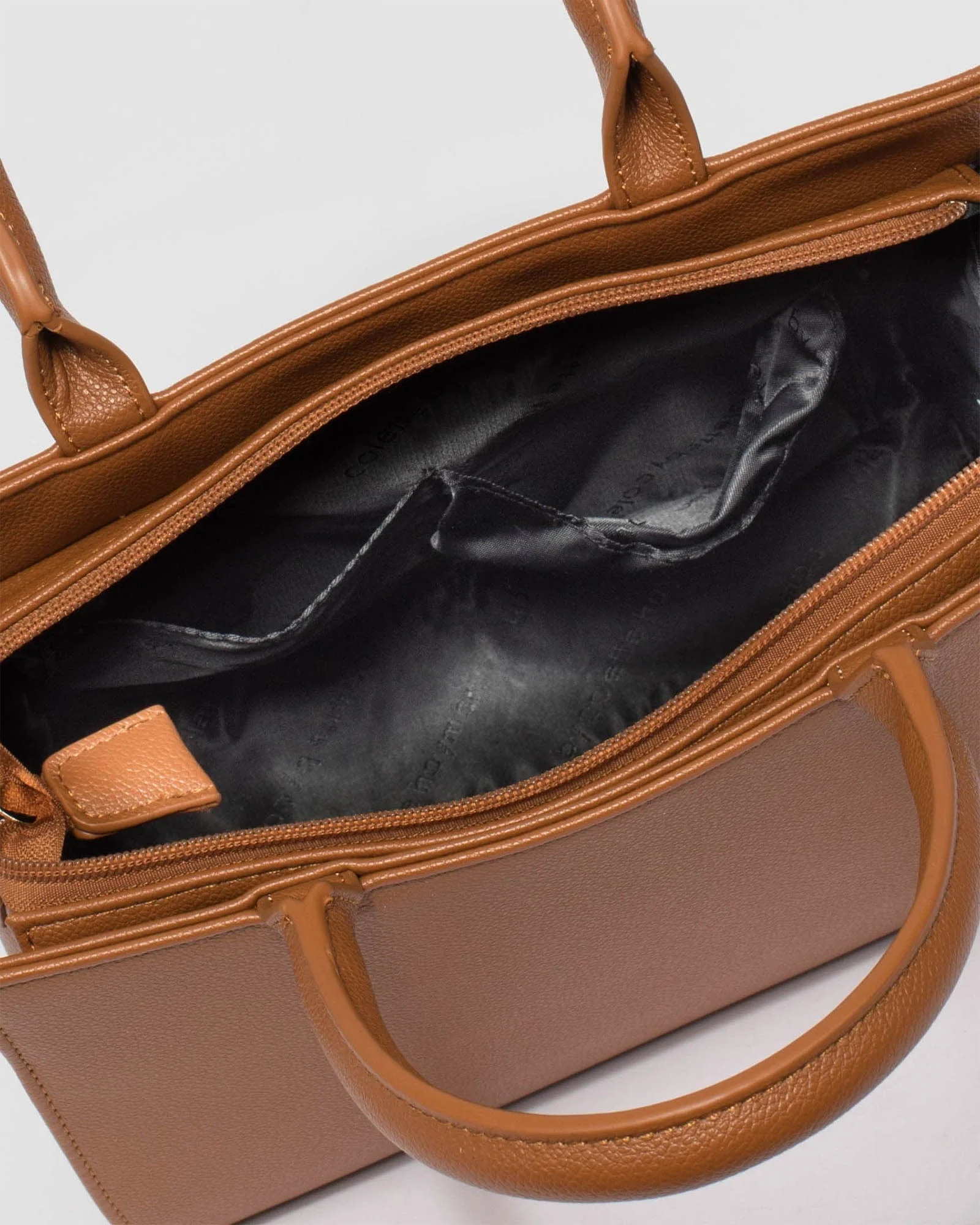 Tan Stef Mini Tote Bag - Image 6