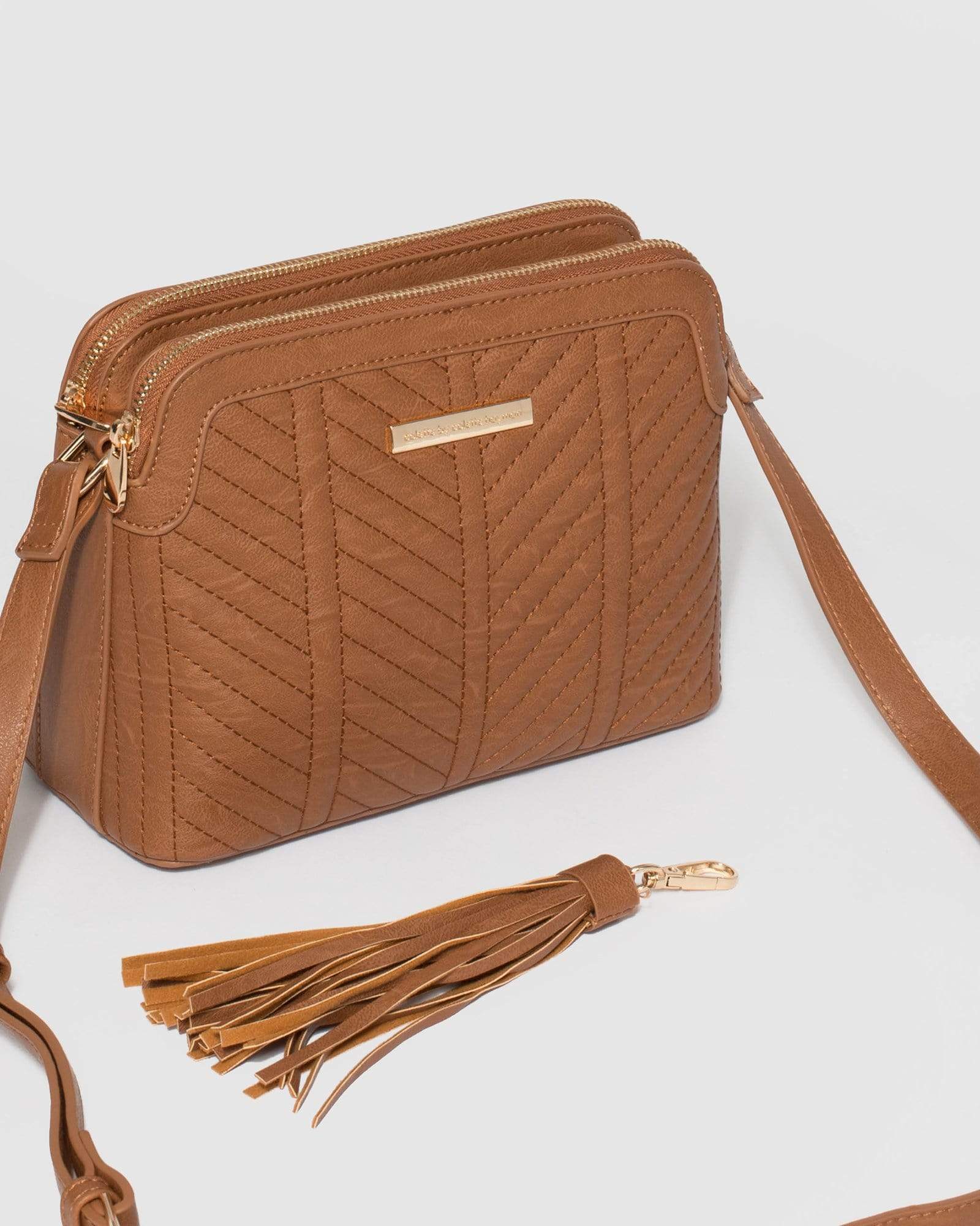 Tan Joanna Crossbody Bag - Image 3