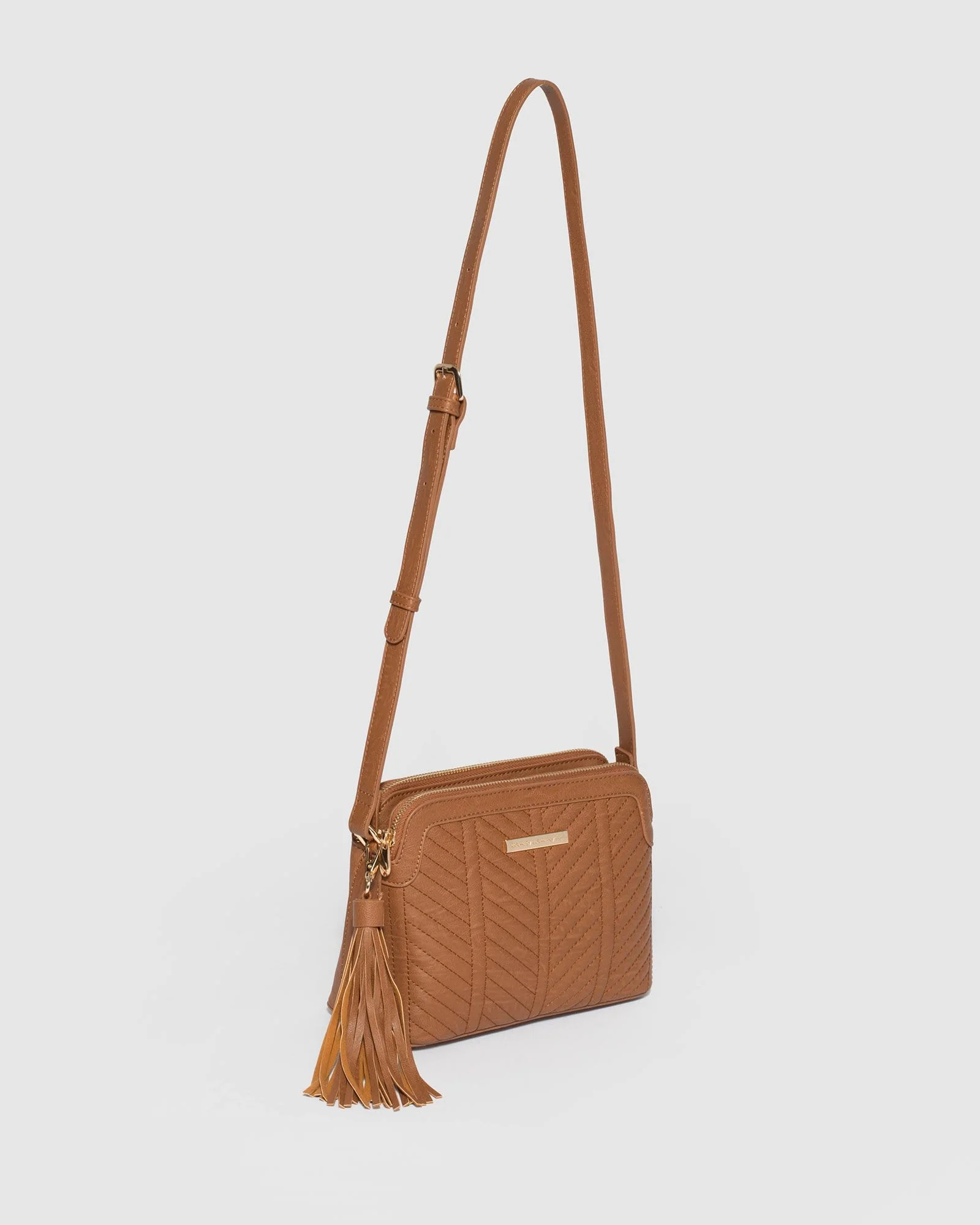 Tan Joanna Crossbody Bag - Image 4