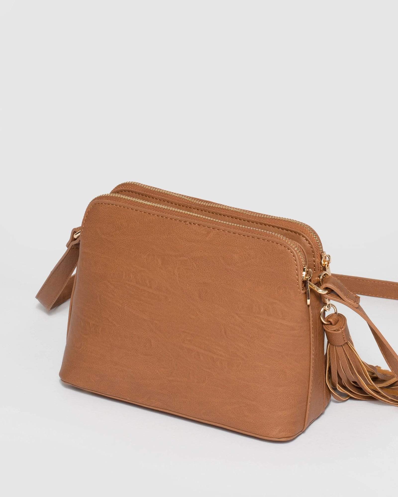 Tan Joanna Crossbody Bag - Image 6