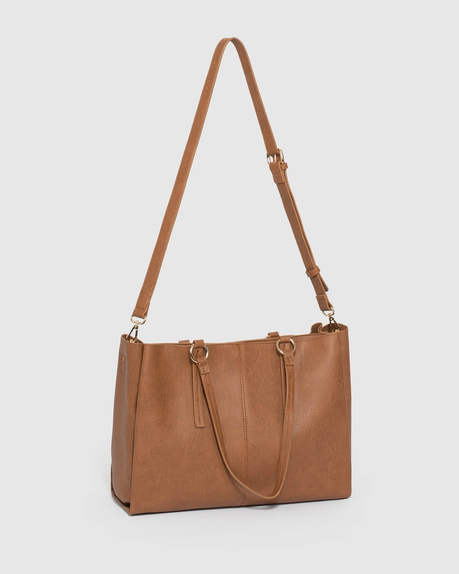 Tan Stacey Ring Tote Bag - Image 4