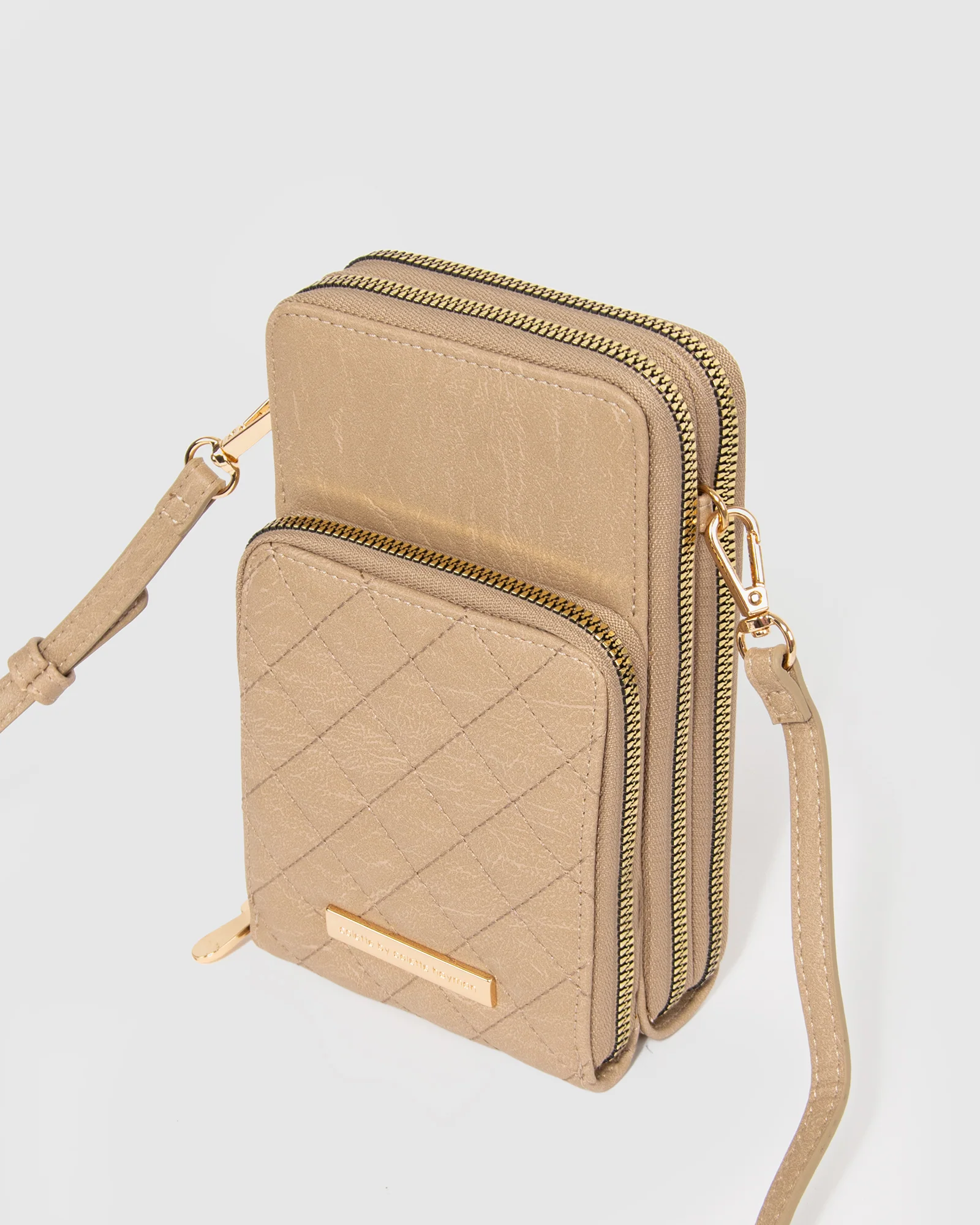Taupe Koni Phone Crossbody Bag - Image 5