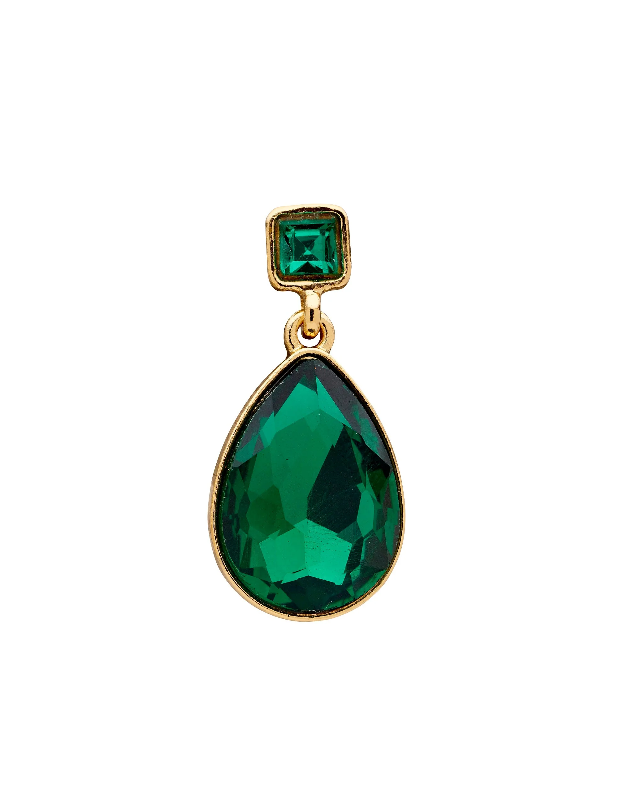 TEARDROP & SQUARE COLOUR EARRING - Image 4