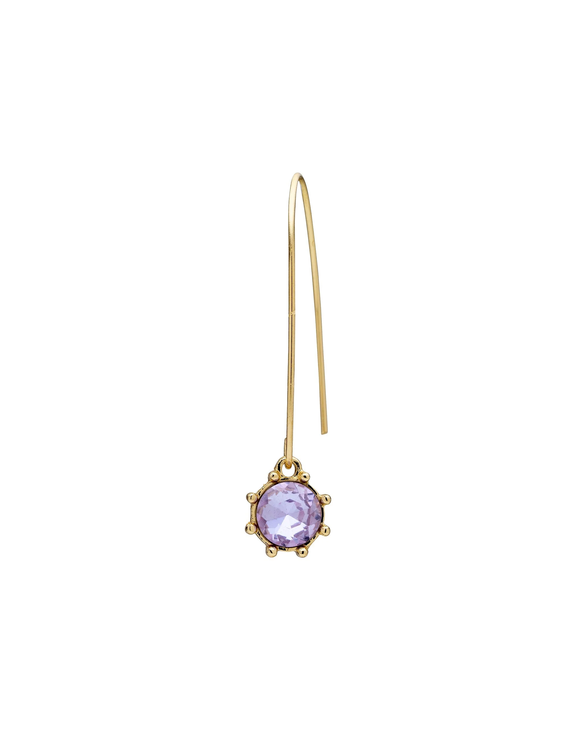 THISTLE FLOWER LONG DROP  EARRING - Image 4
