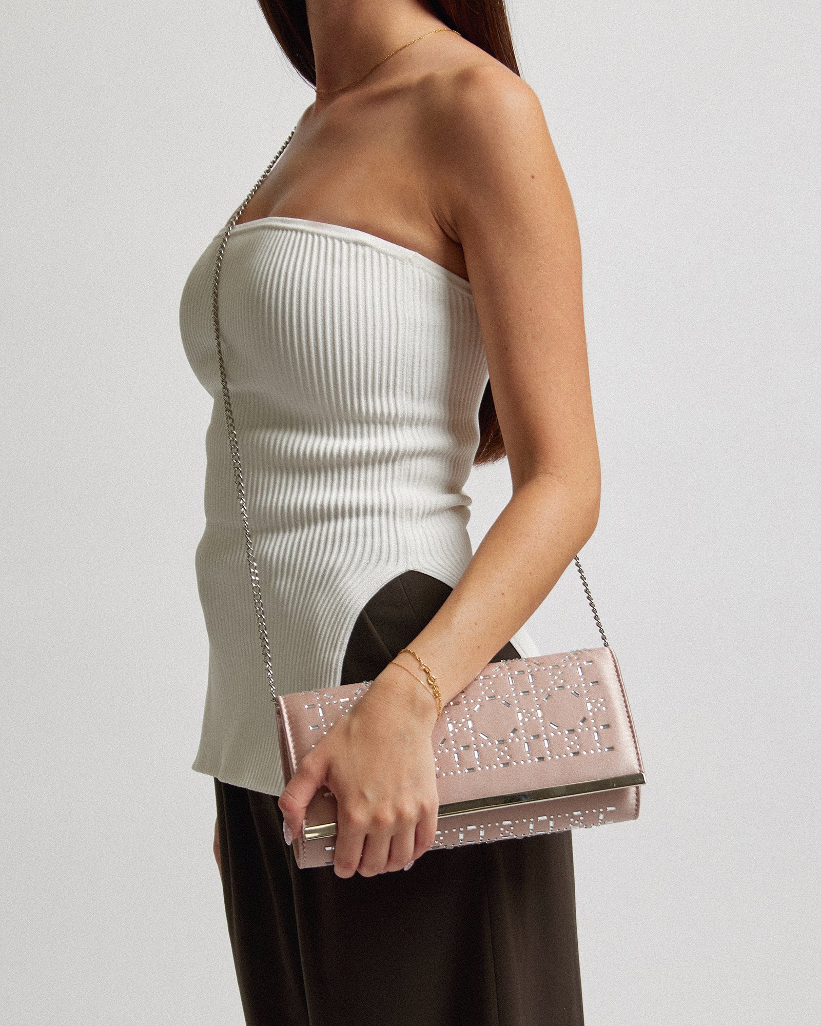 Pink Alyce Clutch Bag - Image 7