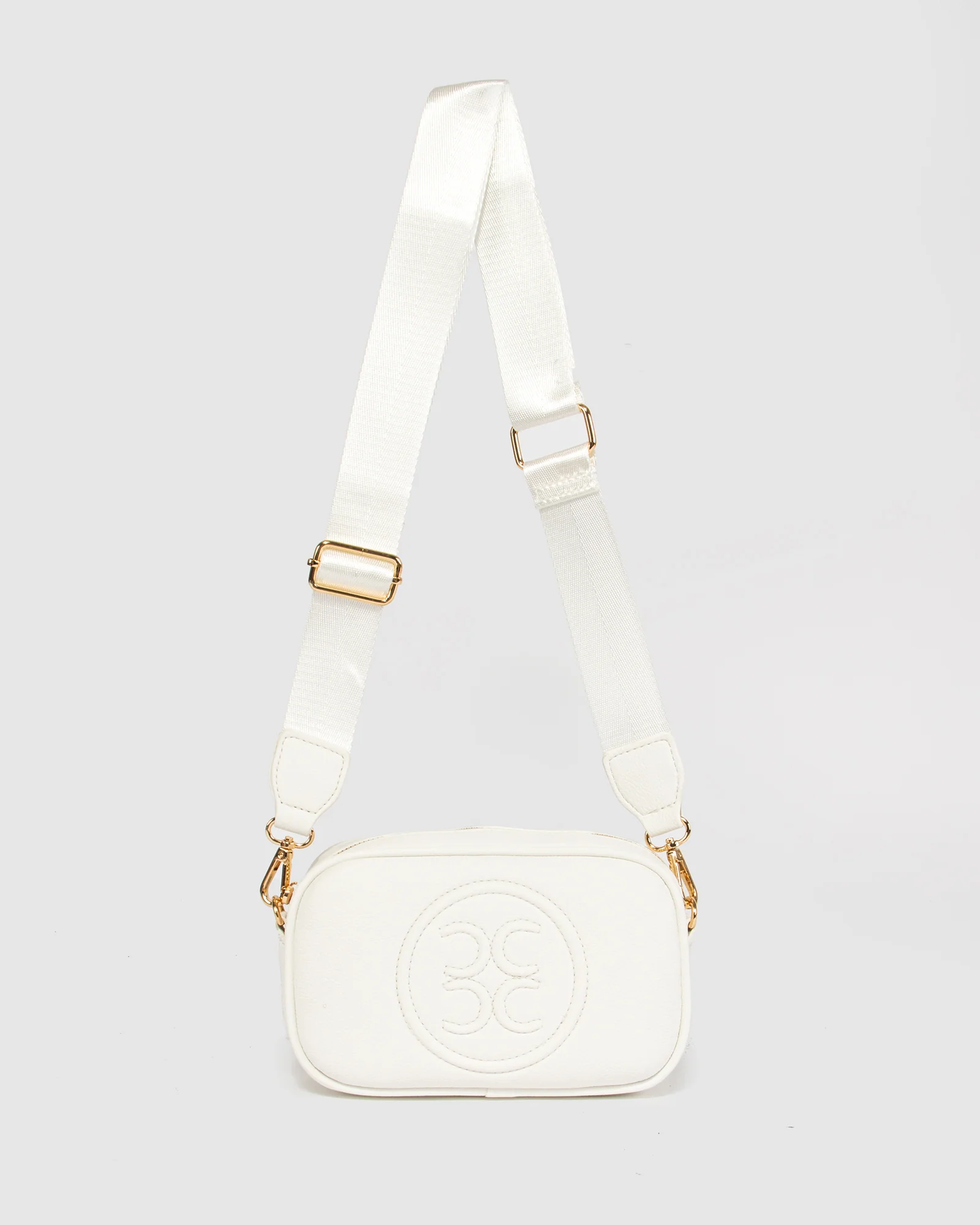 White Amalia Logo Crossbody - Image 4