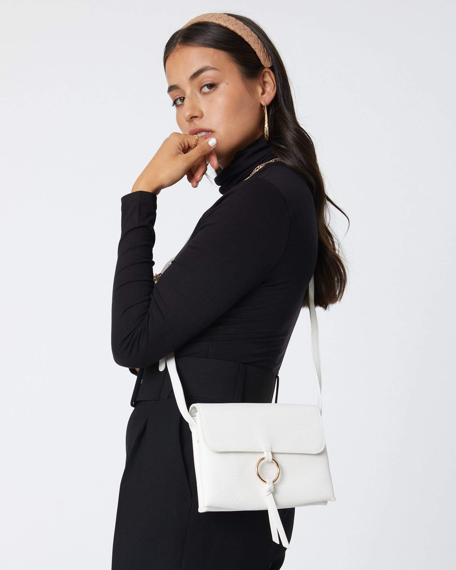 White Brooklyn Crossbody Bag - Image 5