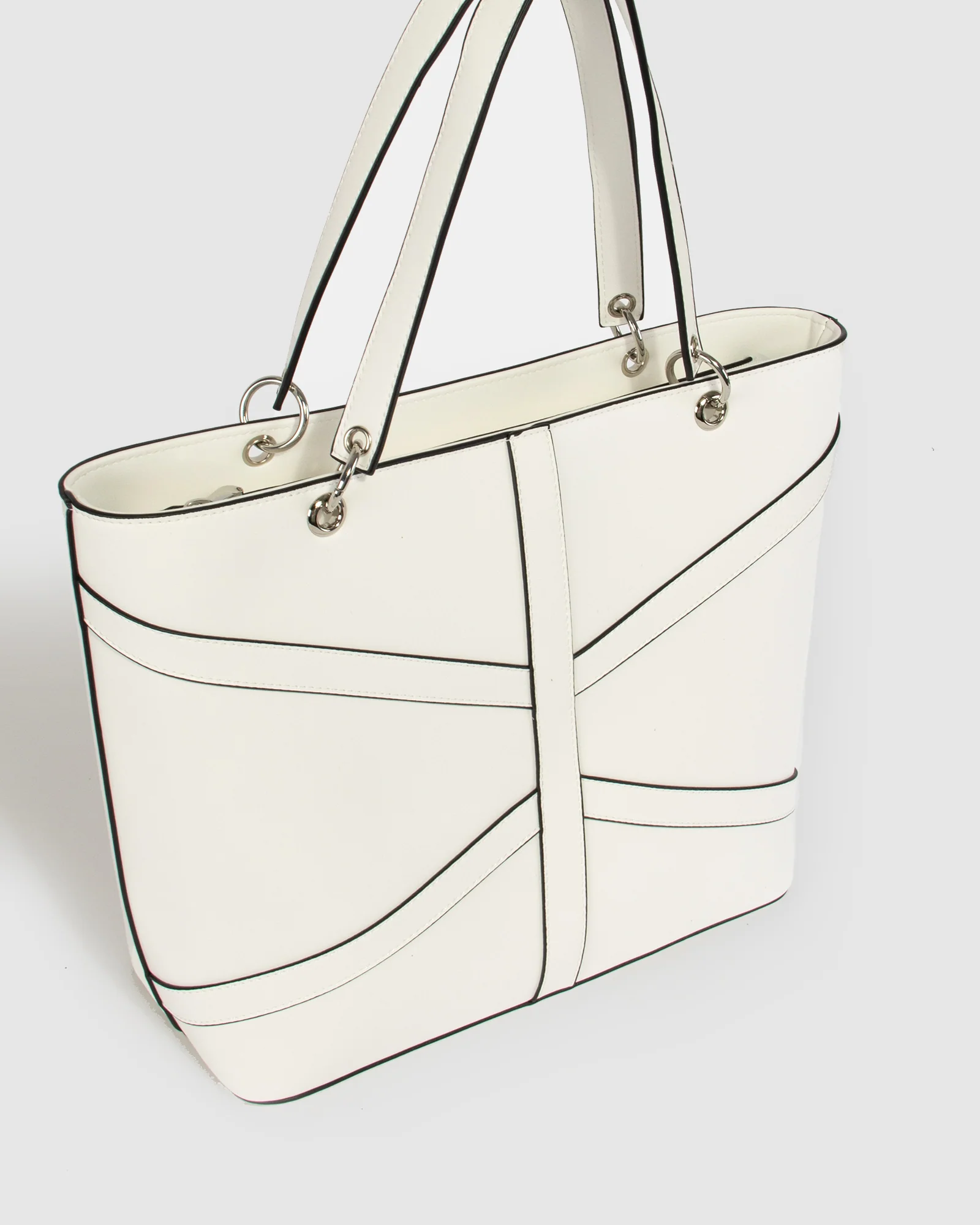 White Erica Ltd Edt Panelled Tote - Image 3